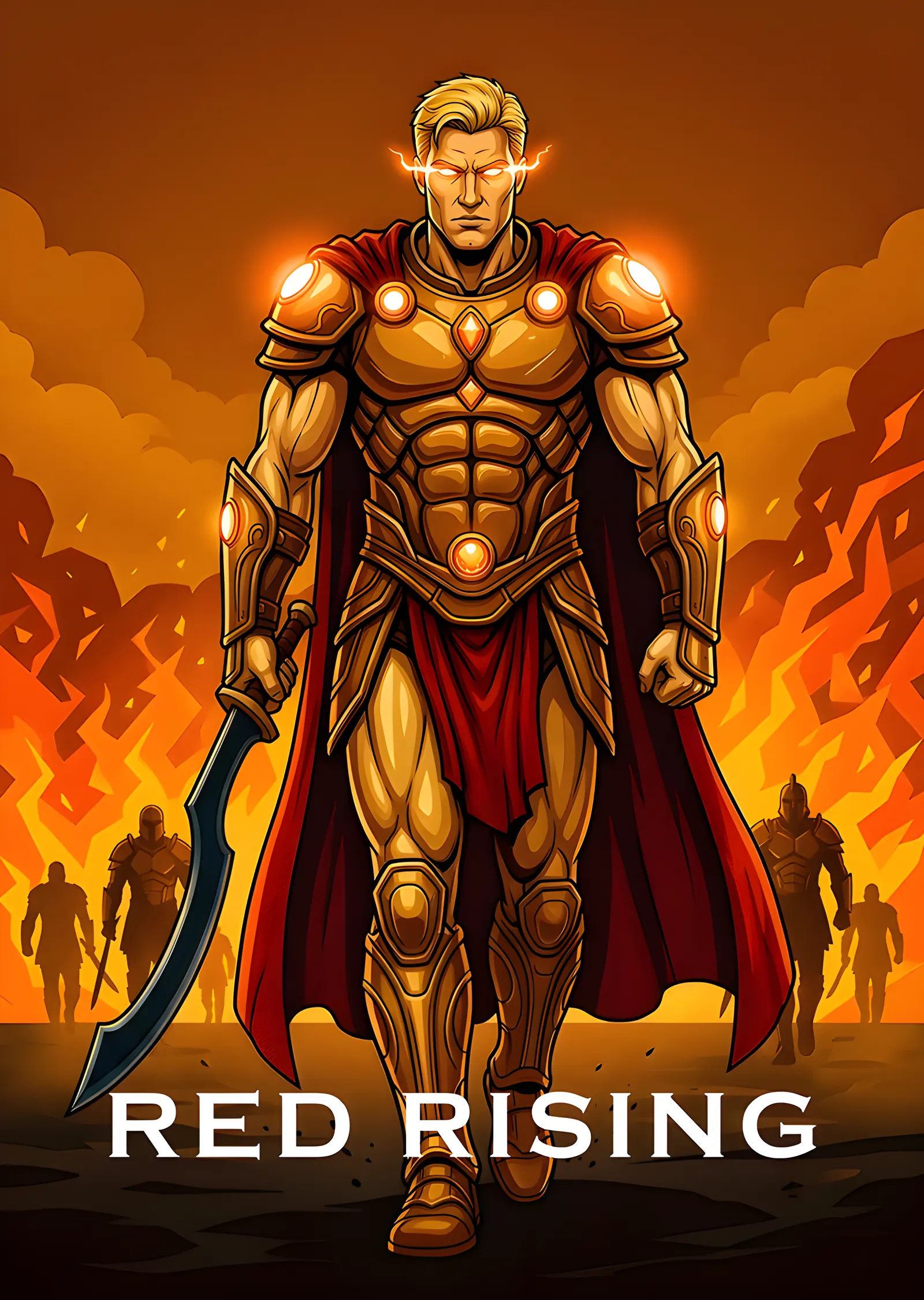 Red Rising - Altın Zırh metal tablo