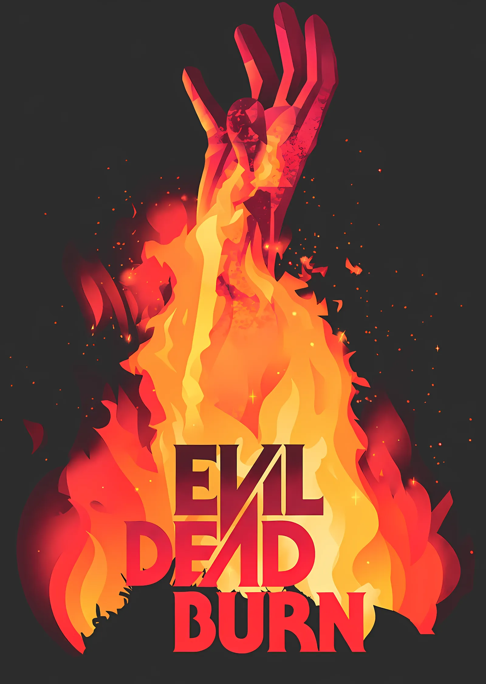 Evil Dead Burn - Alevden Yükselen El metal tablo