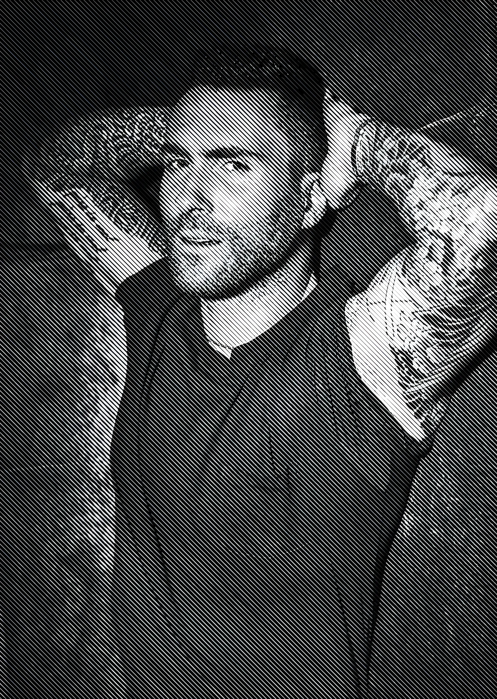 Adam Levine - Stüdyo Portresi metal tablo