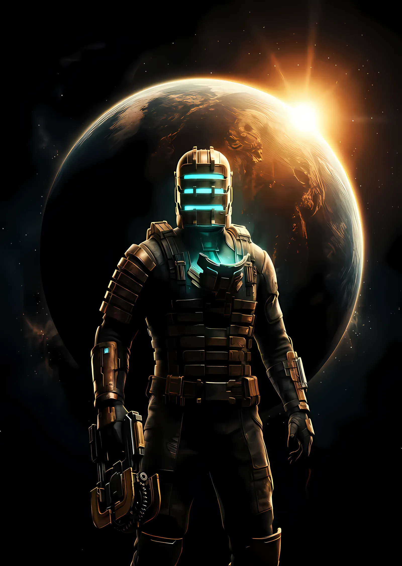Dead Space - Gezegen Önünde metal tablo
