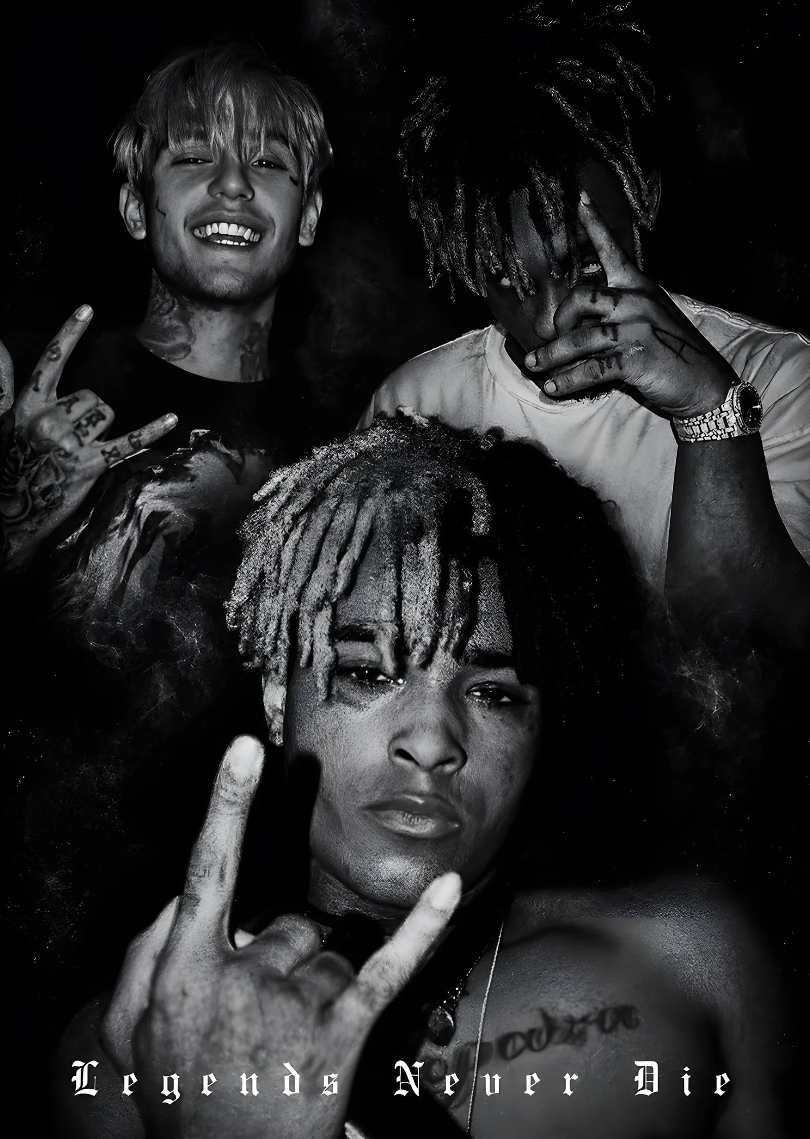 XXXTentacion - Legends Never Die Kolajı metal tablo