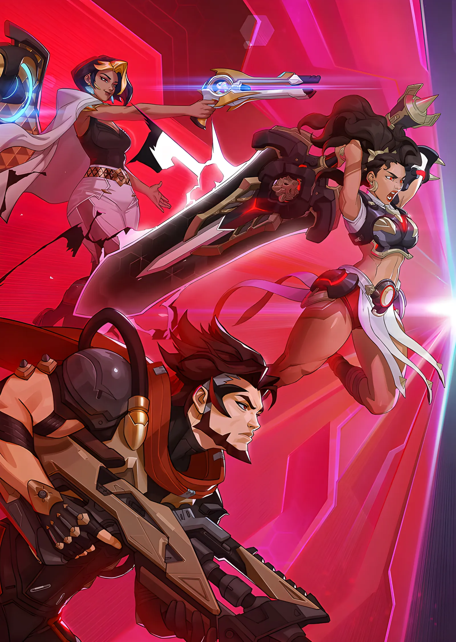 Overwatch - Pembe Sahne metal tablo