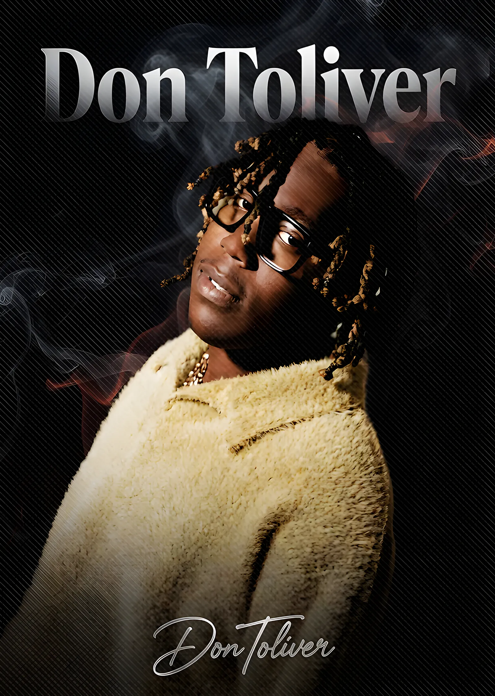 Don Toliver - Krem Montlu Duman Karesi metal tablo