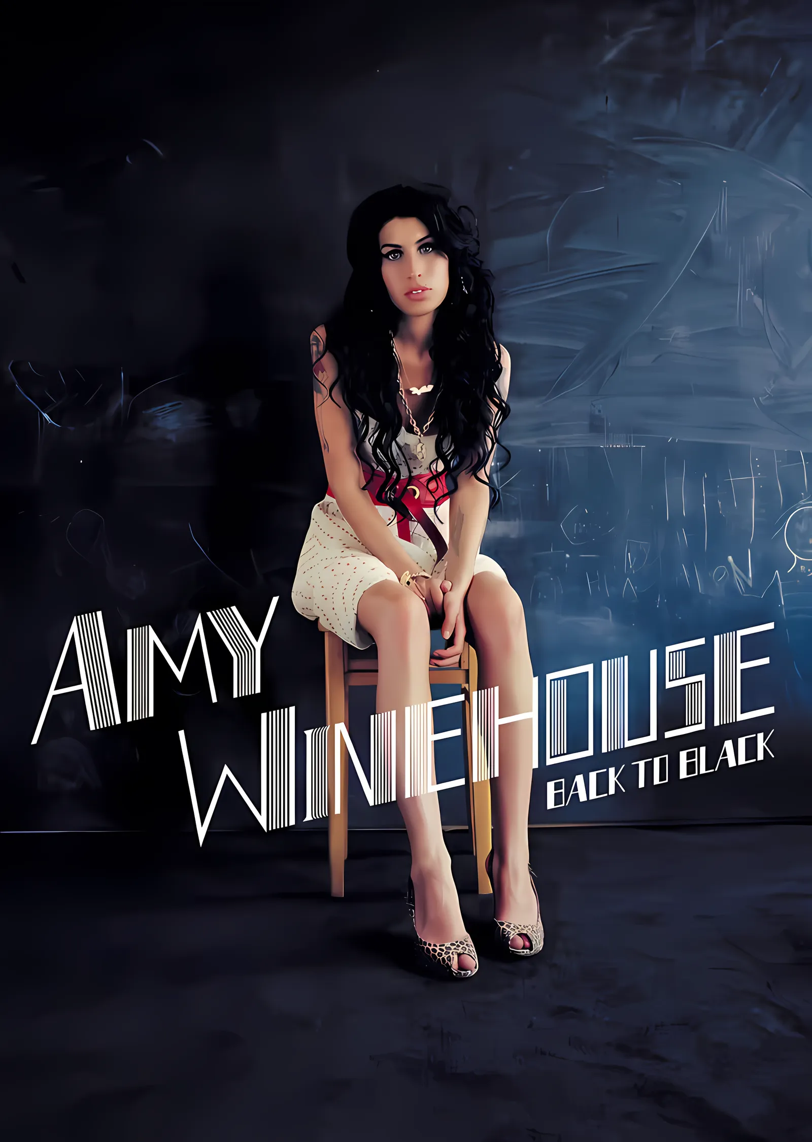 Amy Winehouse - Back to Black metal tablo