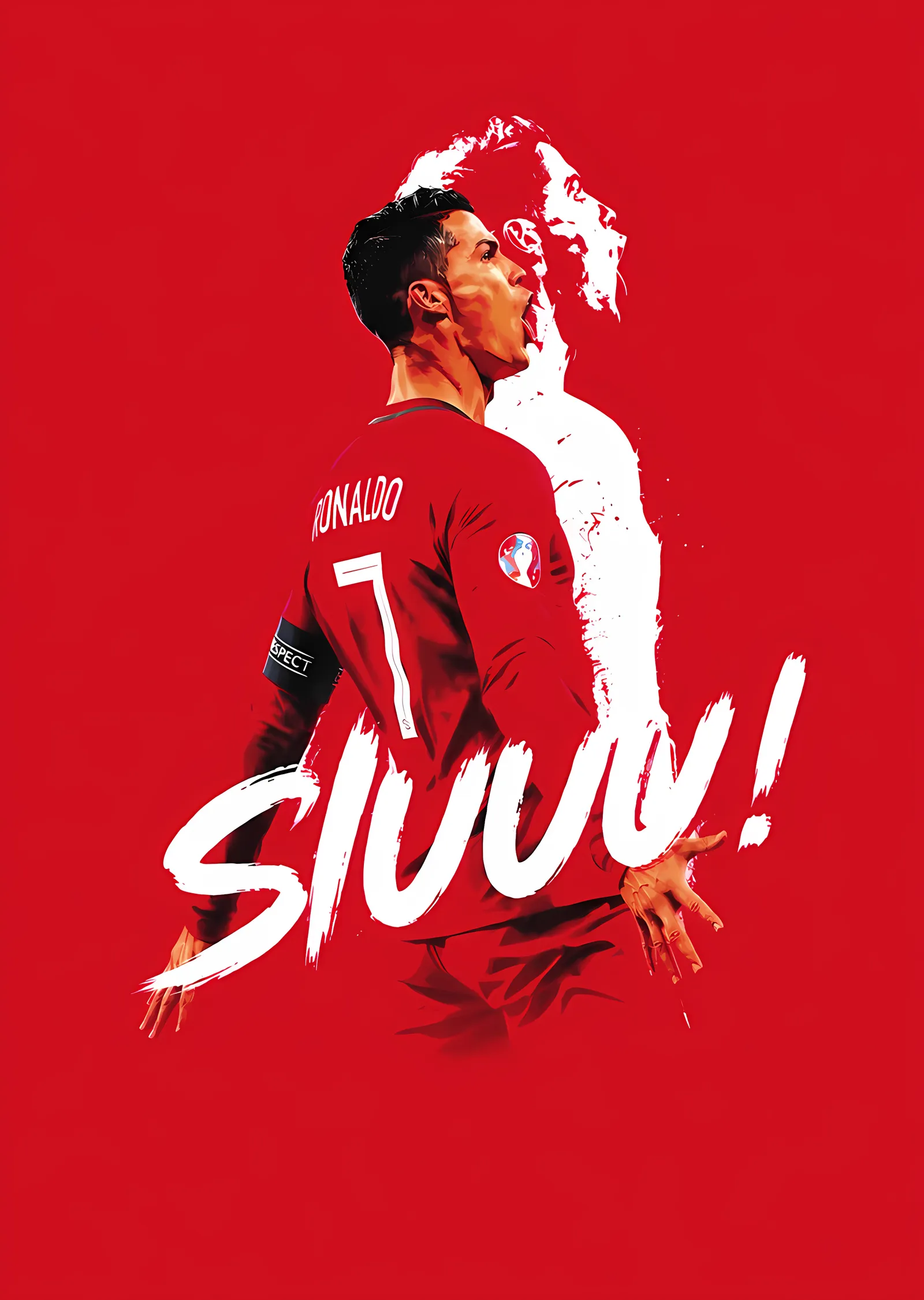 Cristiano Ronaldo - Siuuu Sevinci metal tablo