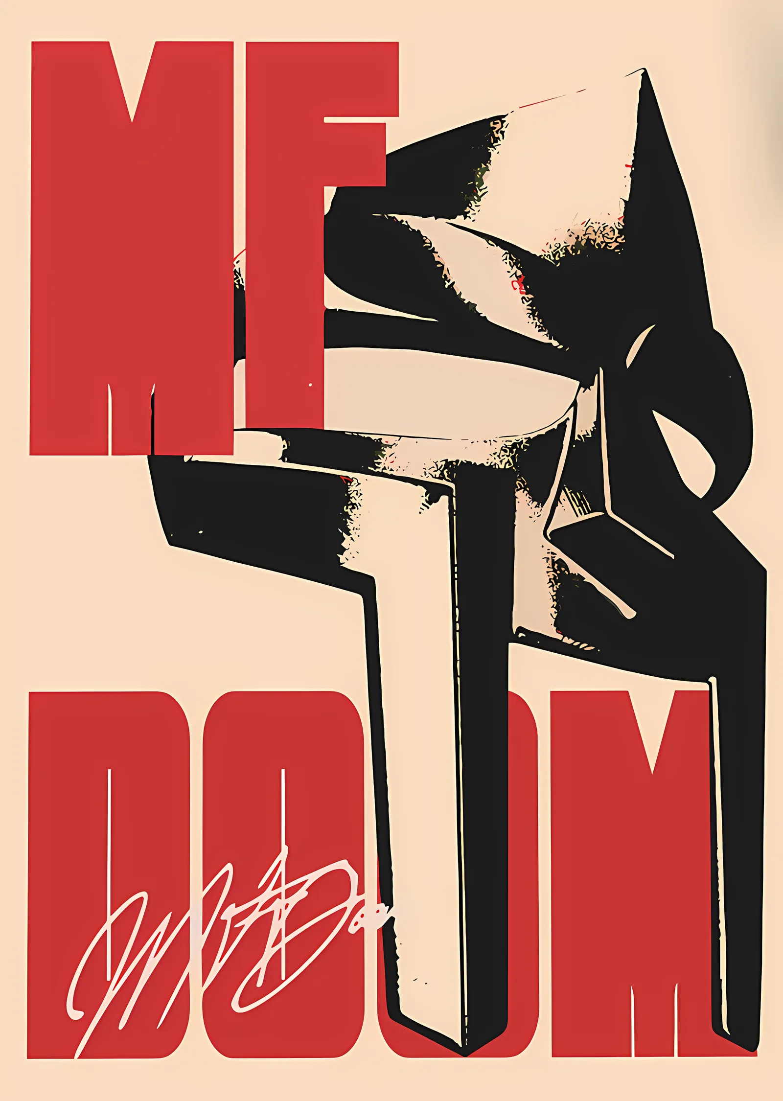 MF DOOM metal tablo