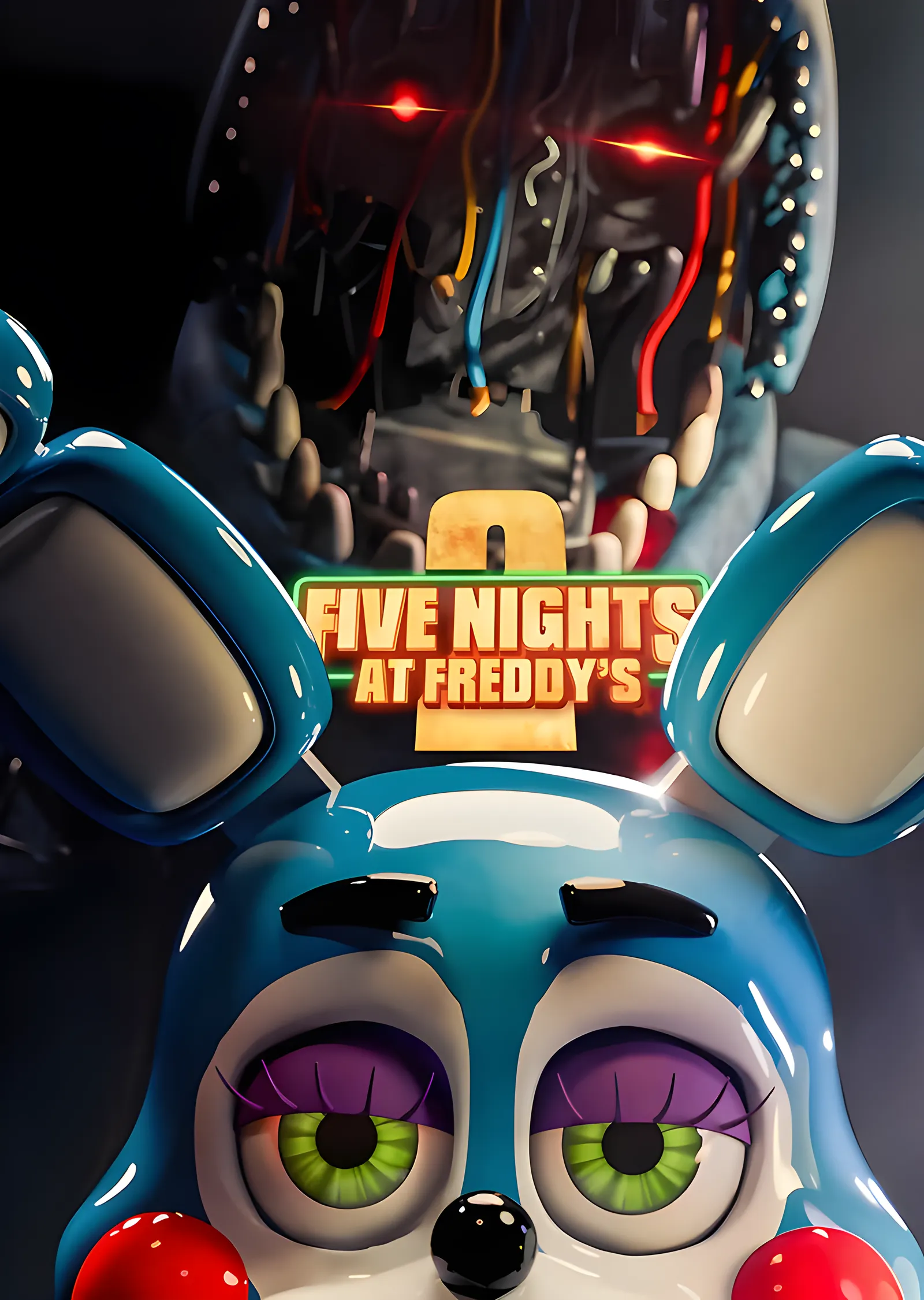 Five Nights at Freddy's 2 - Toy Bonnie Yakın Plan metal tablo