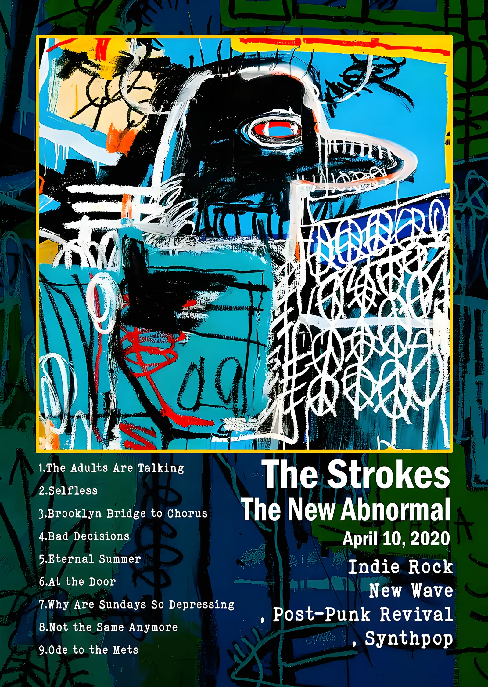 The Strokes - The New Abnormal Künyesi metal tablo