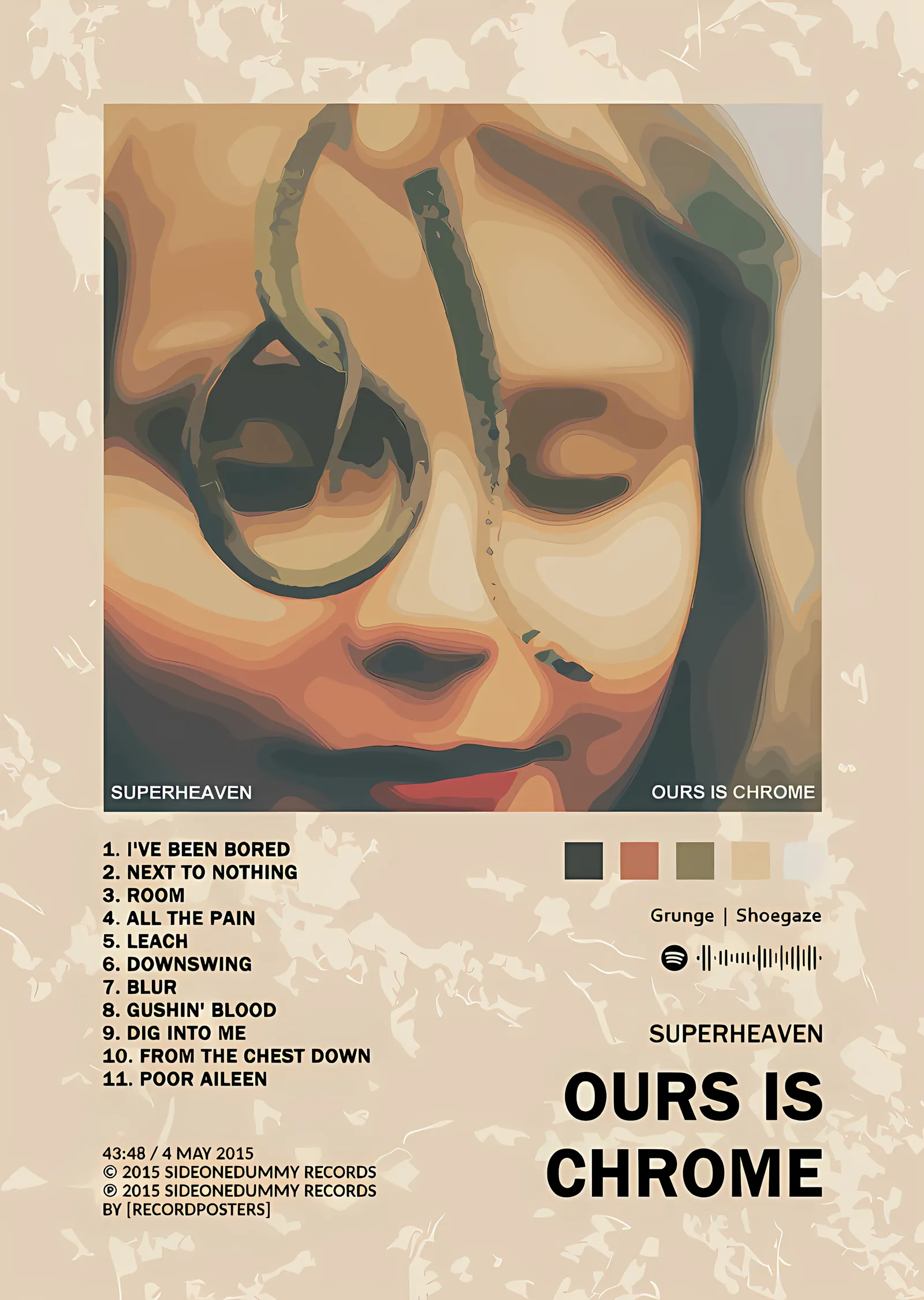 Superheaven - Ours Is Chrome metal tablo