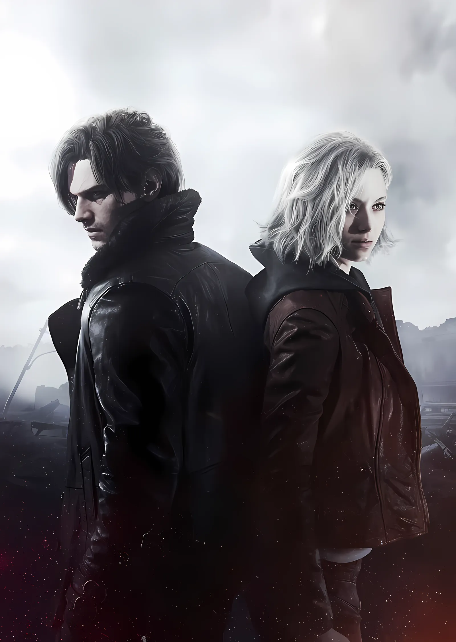 The Last of Us - İkili Portre metal tablo
