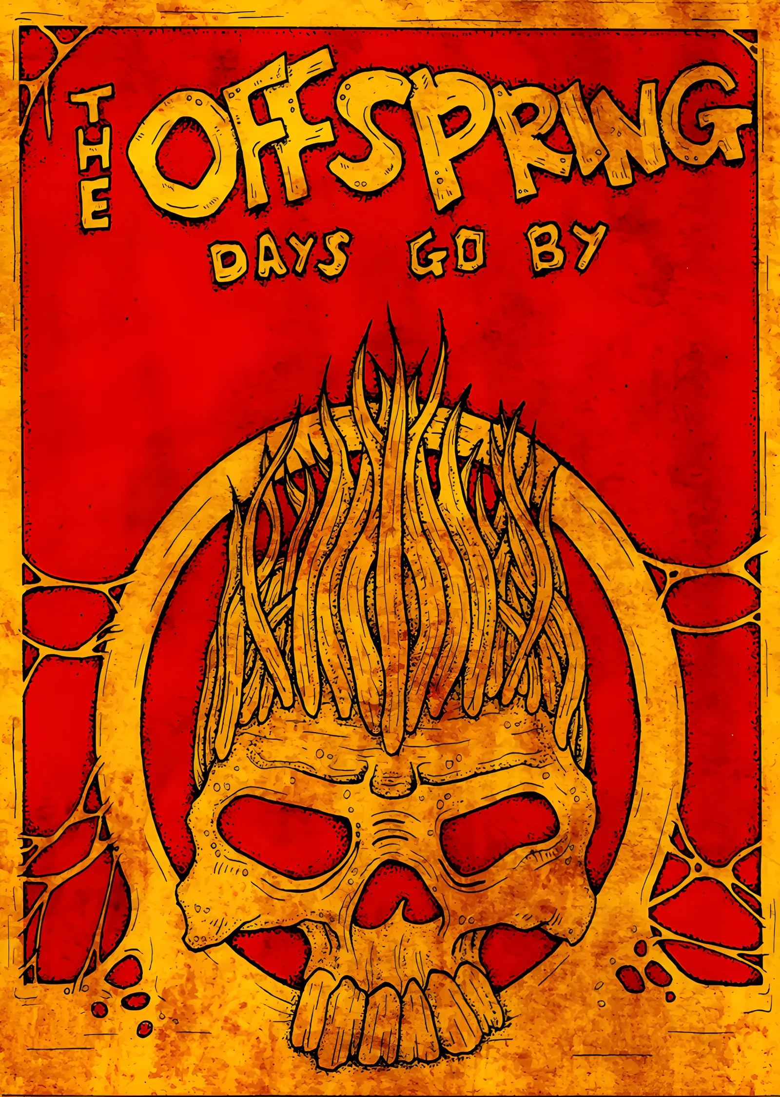 The Offspring - Days Go By Kırmızı Kapak metal tablo