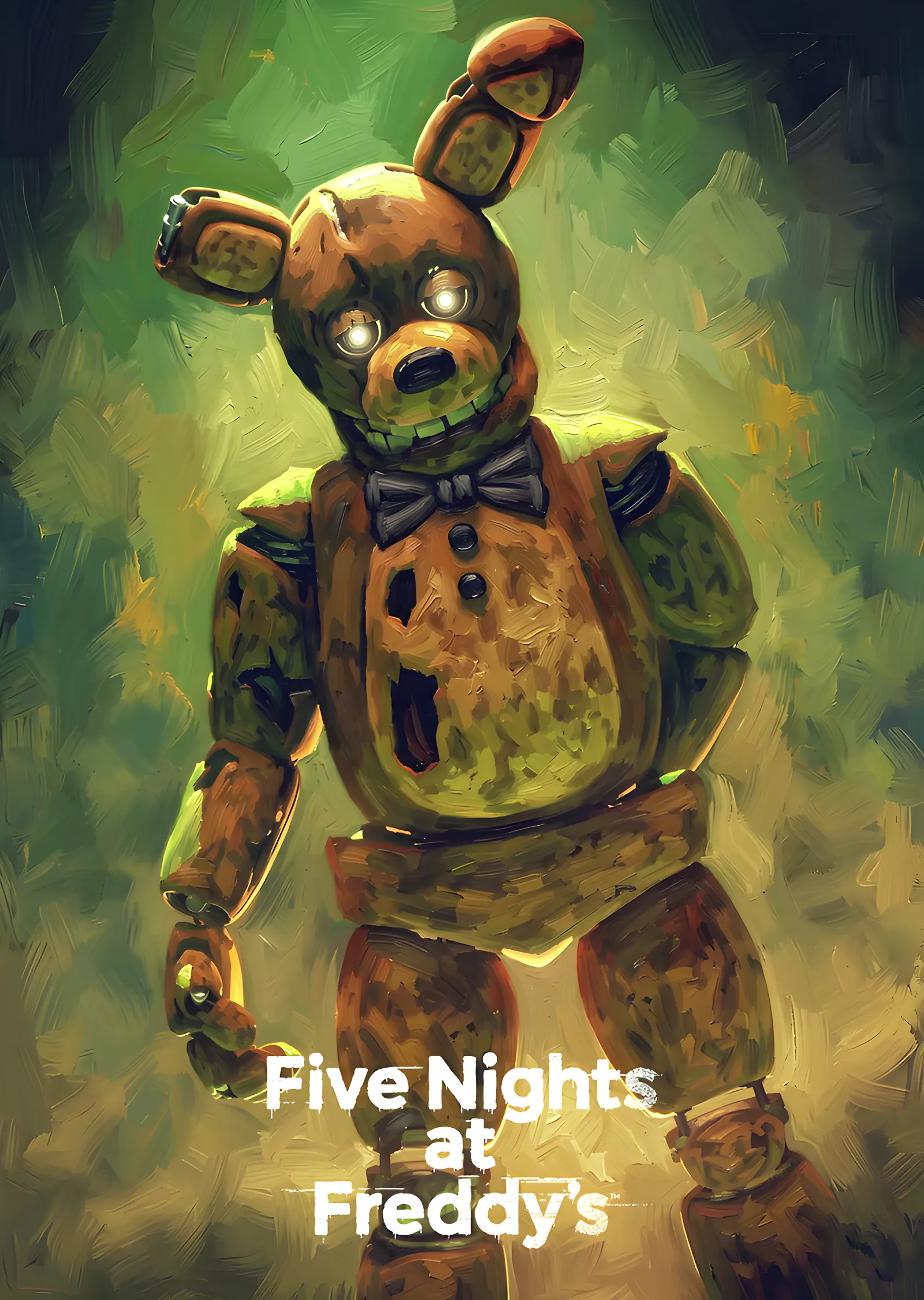 Five Nights at Freddy's - Springtrap Yağlı Boya metal tablo
