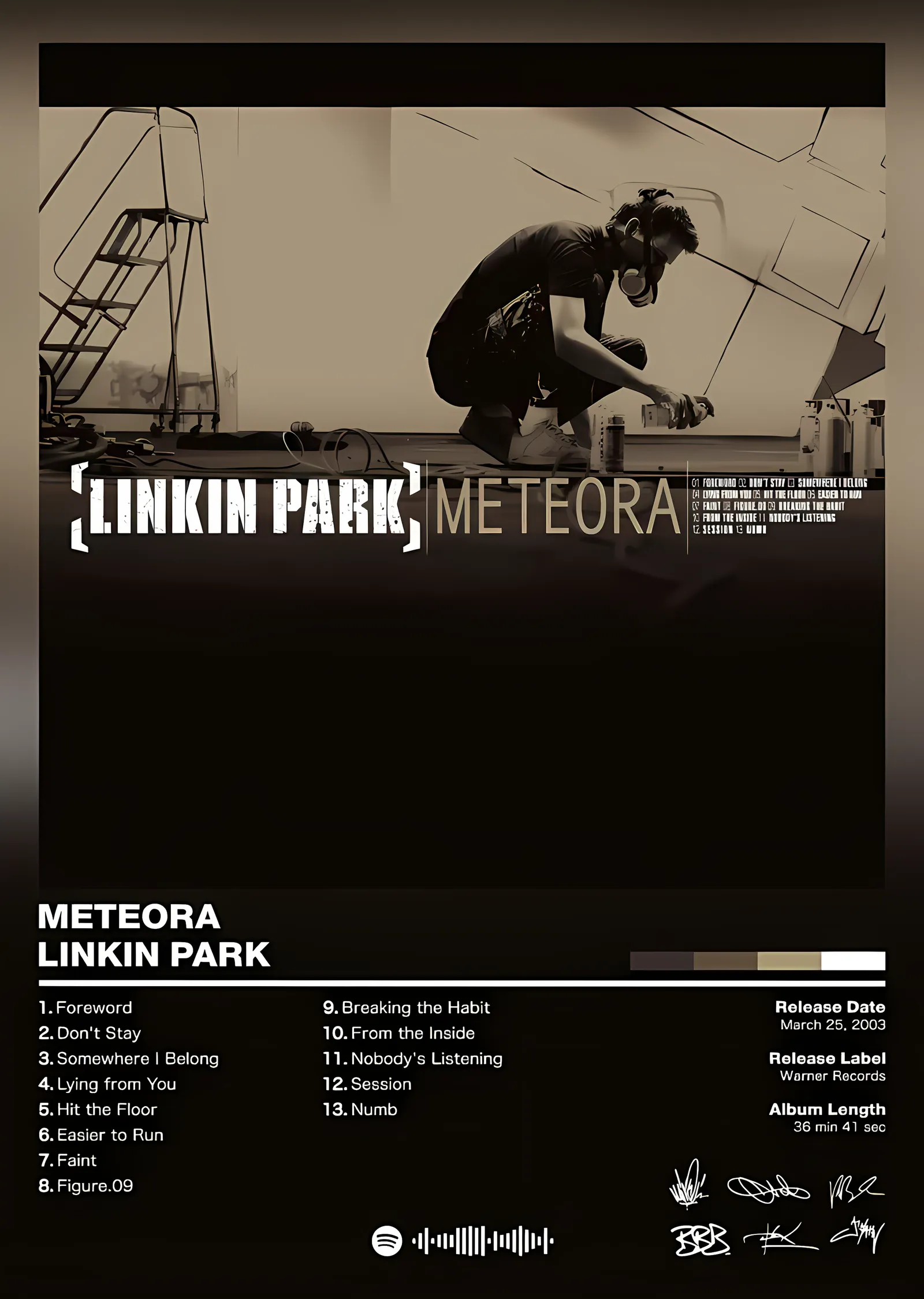 Linkin Park - Meteora metal tablo