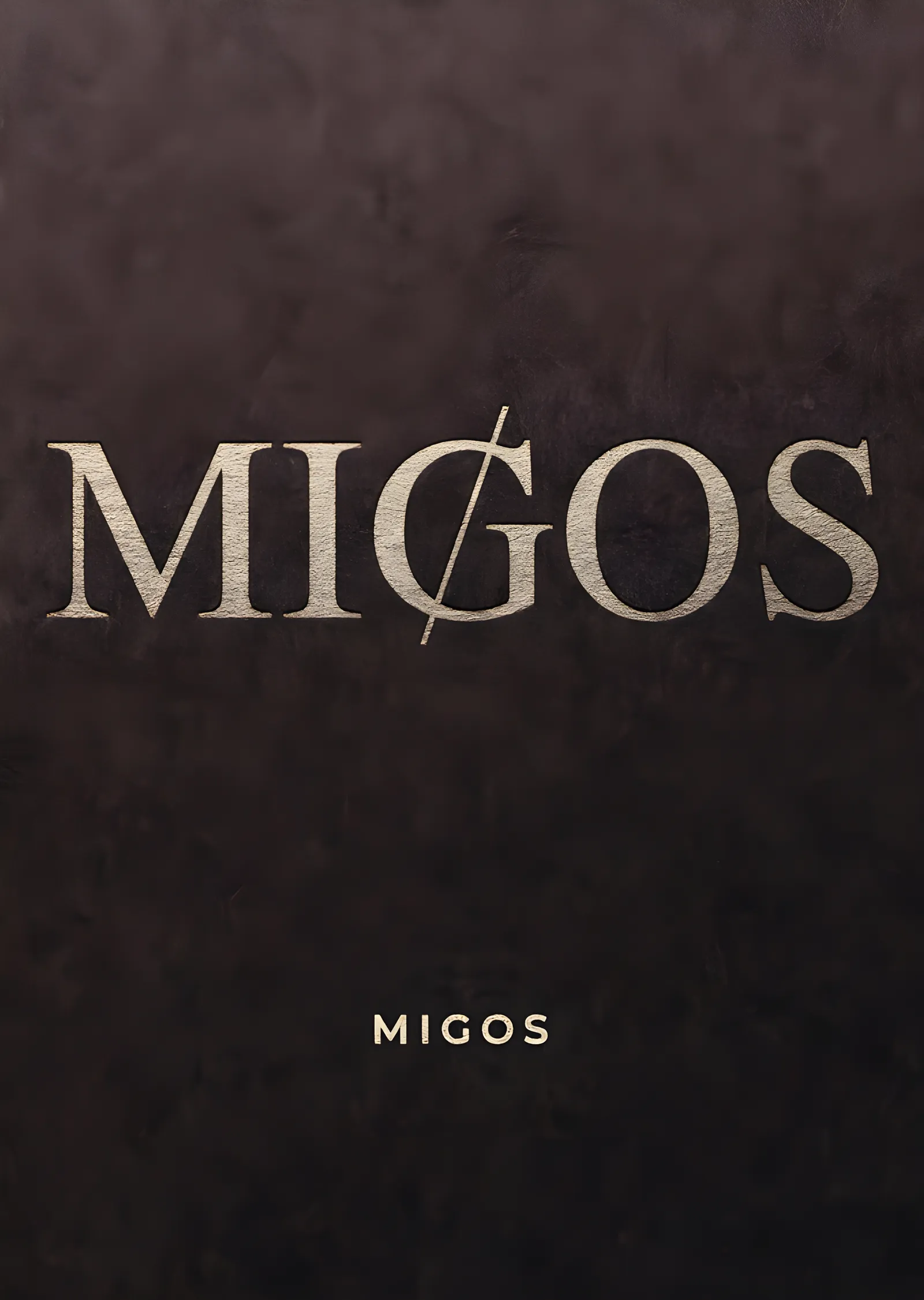 Migos - Kahverengi Minimal Künye metal tablo