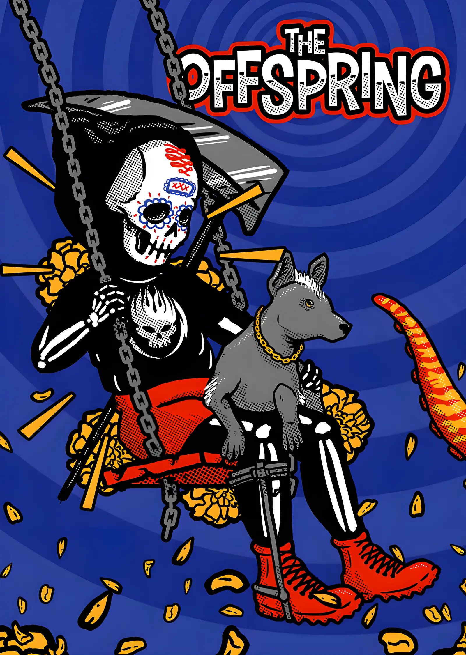 The Offspring - Salıncakta Azrail metal tablo