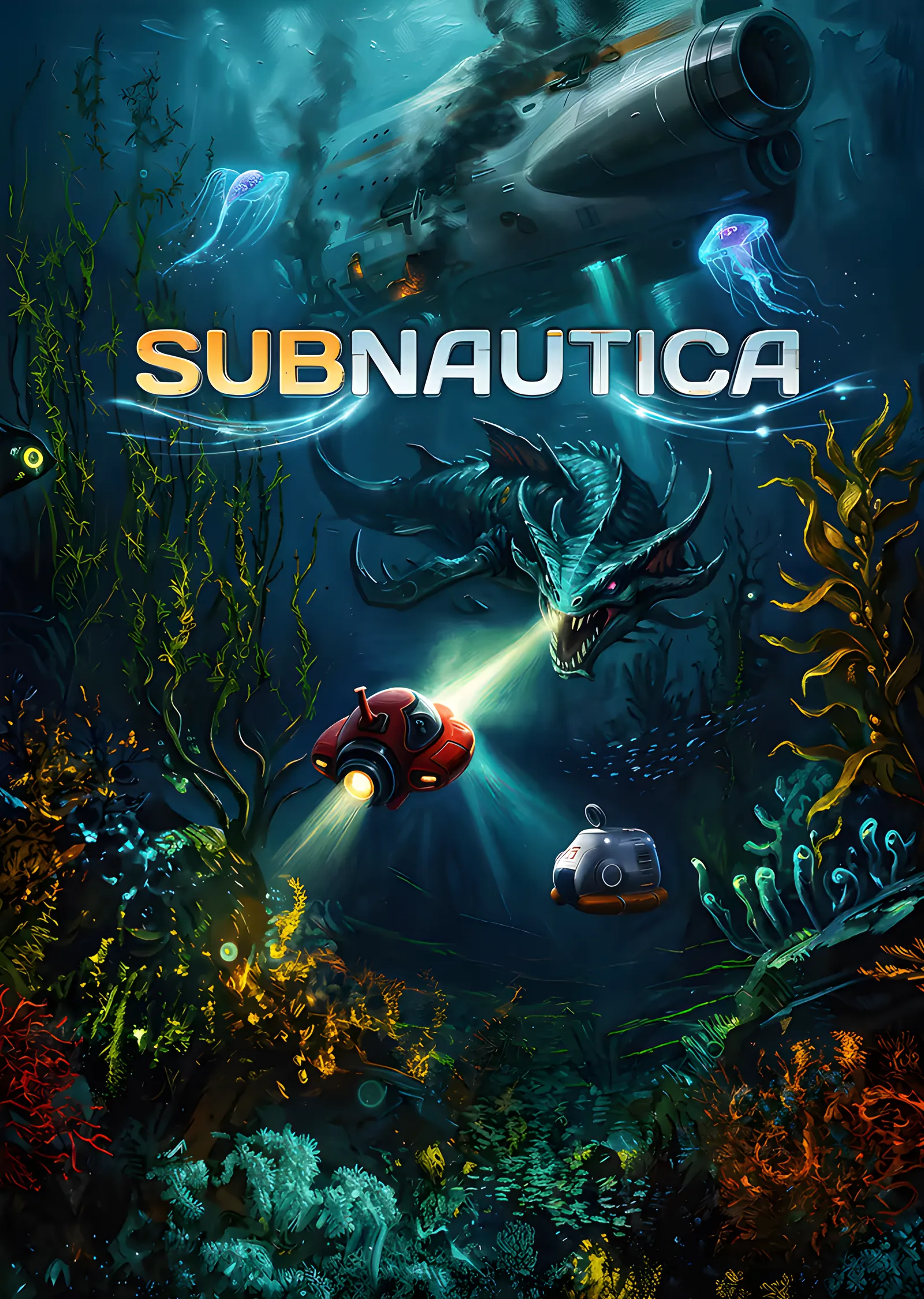 Subnautica - Derin Su metal tablo