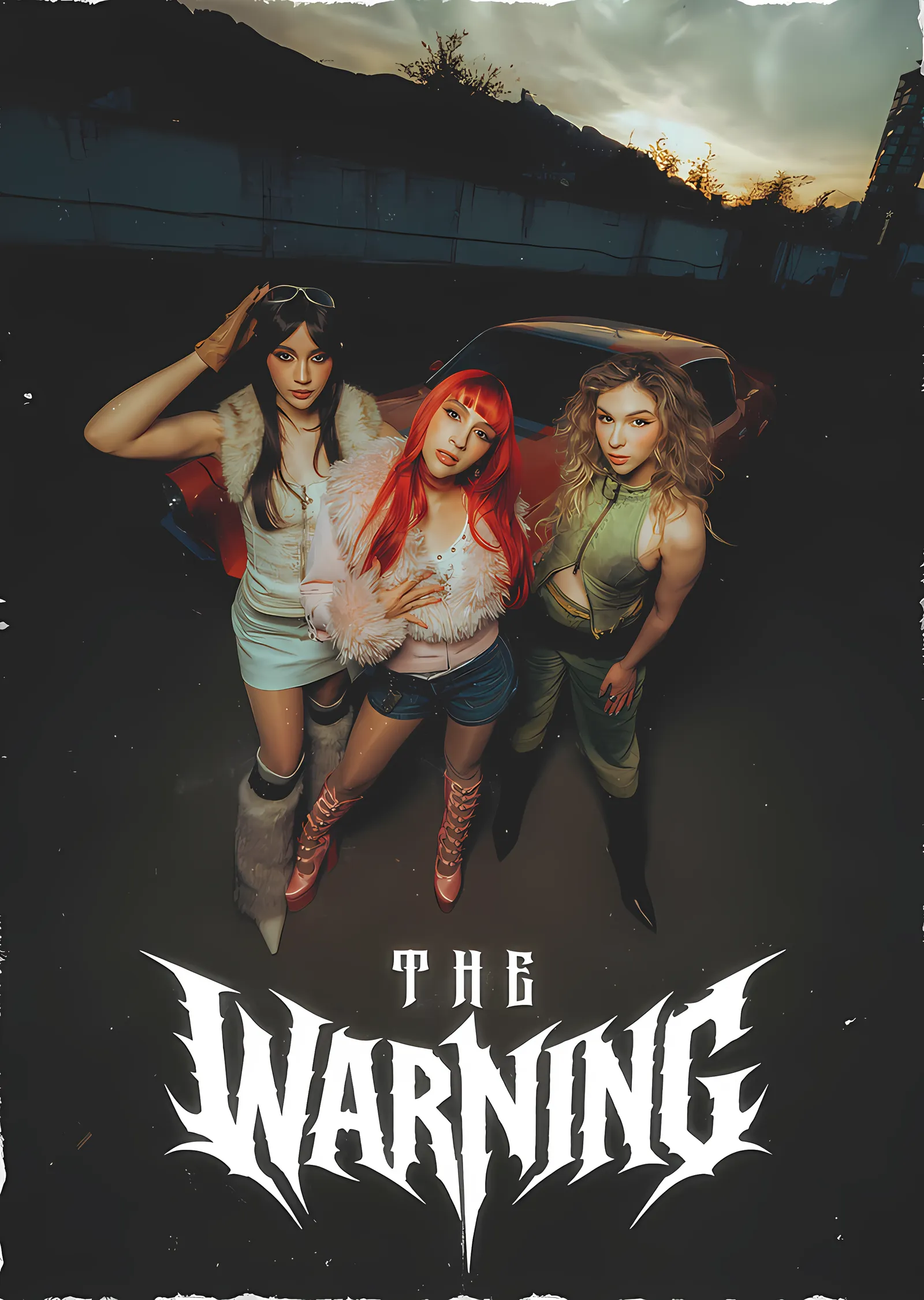 The Warning - Grup Portresi metal tablo