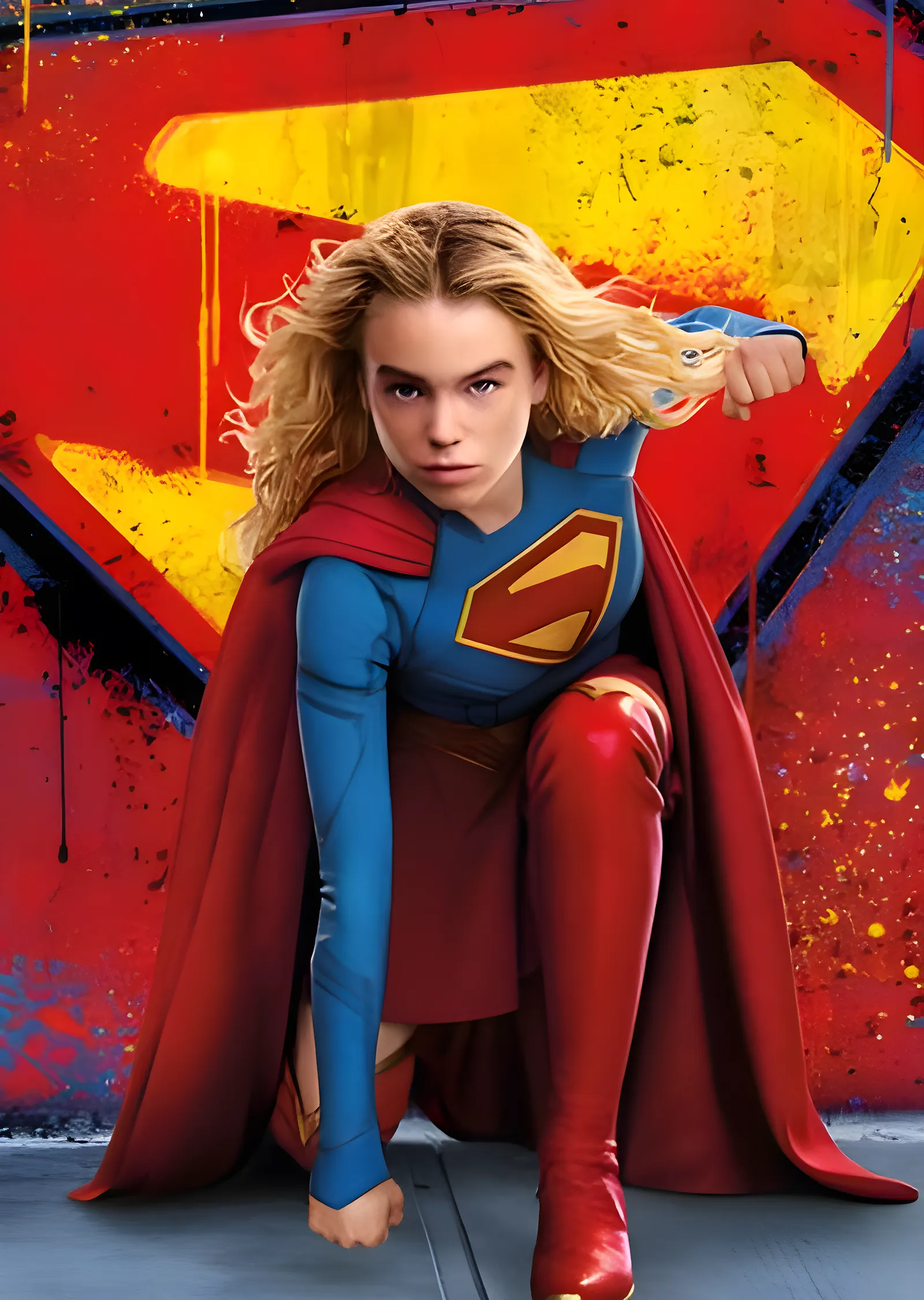 Supergirl: İniş Yumruğu metal tablo