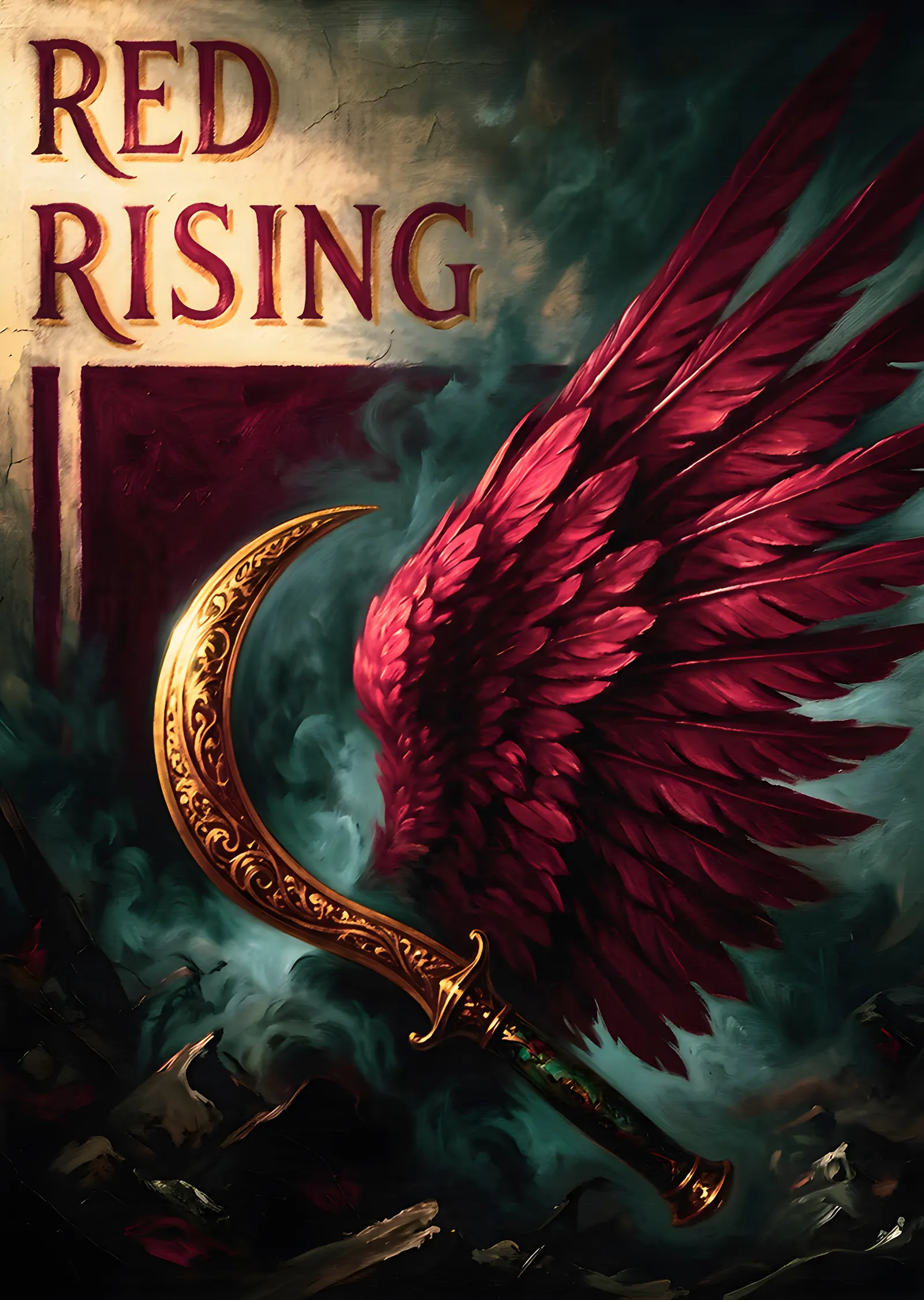 Red Rising - Orak ve Kanat metal tablo