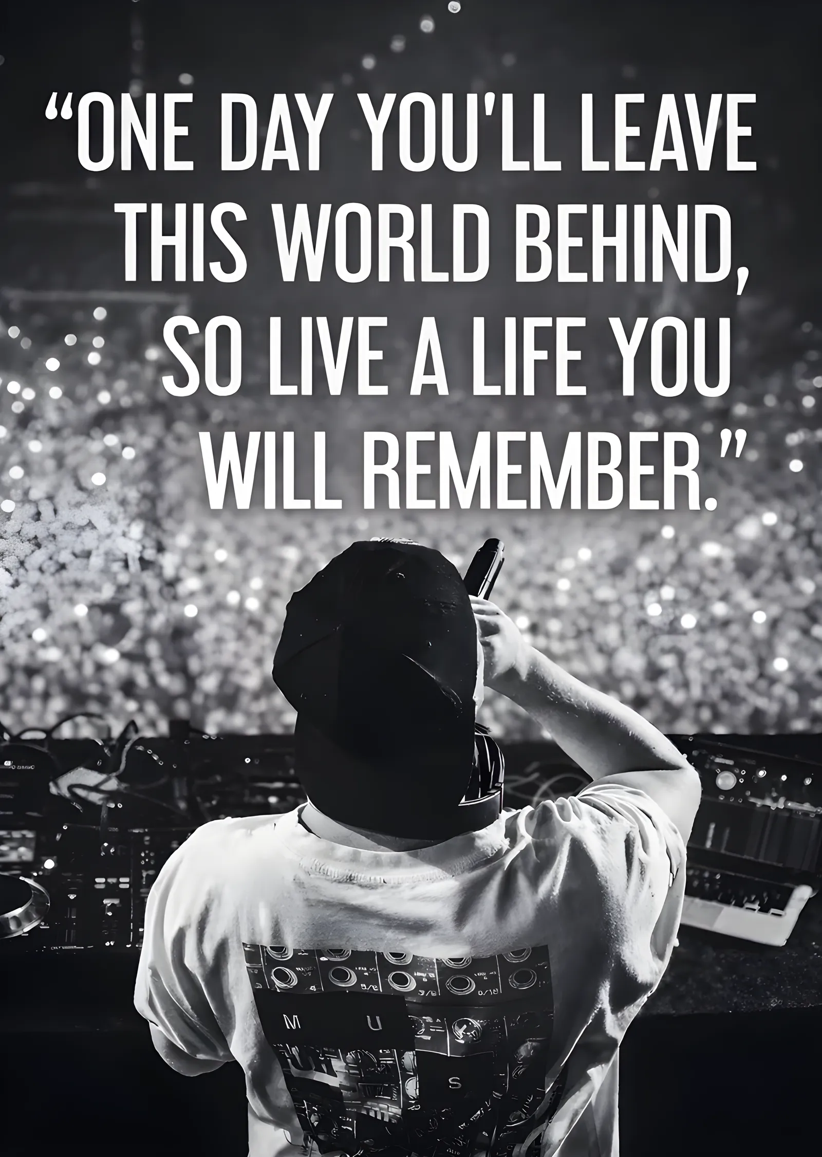 Avicii - Kalabalığa Karşı Alıntı metal tablo