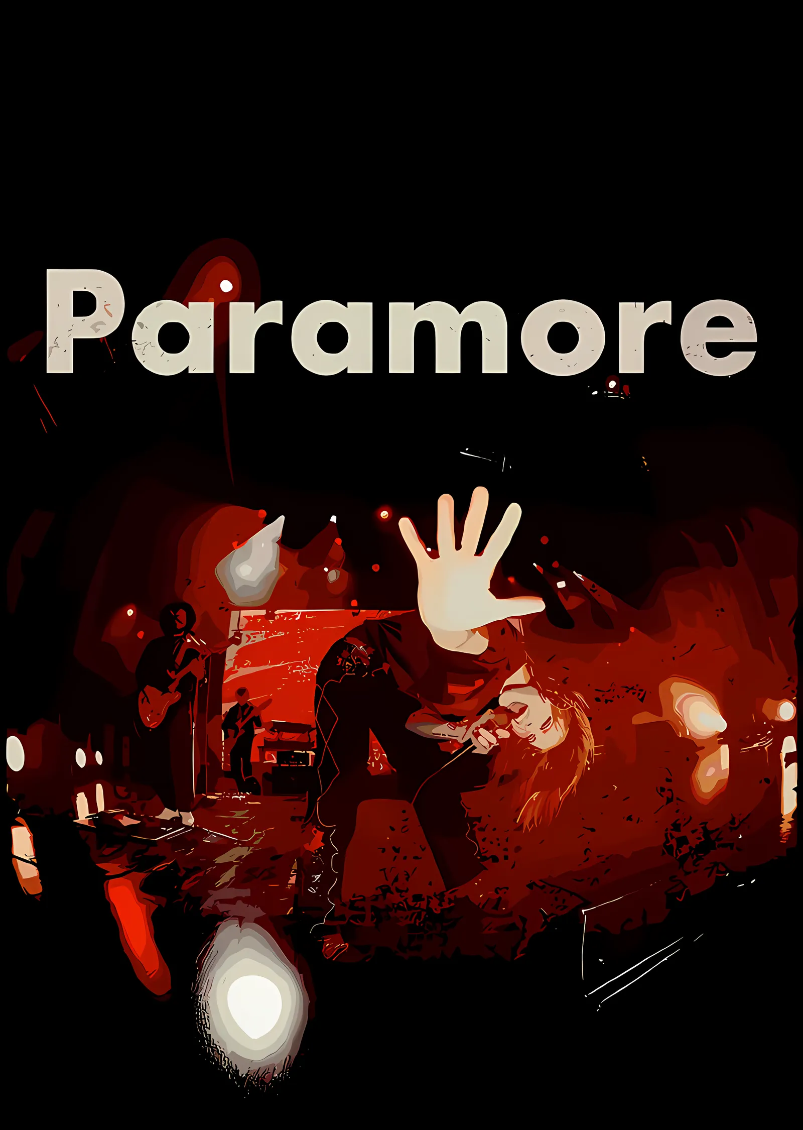 Paramore - Kırmızı Işıkta Konser metal tablo