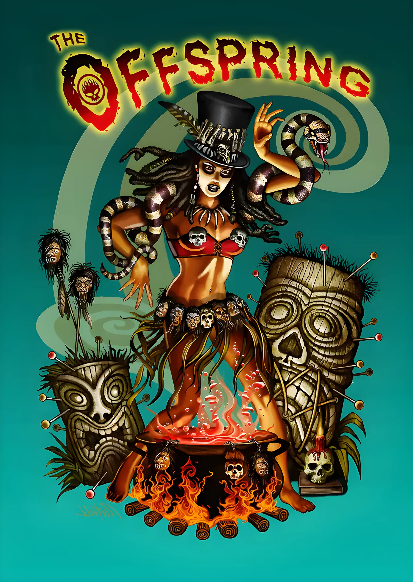The Offspring - Tiki Ateşi ve Yılanlar metal tablo