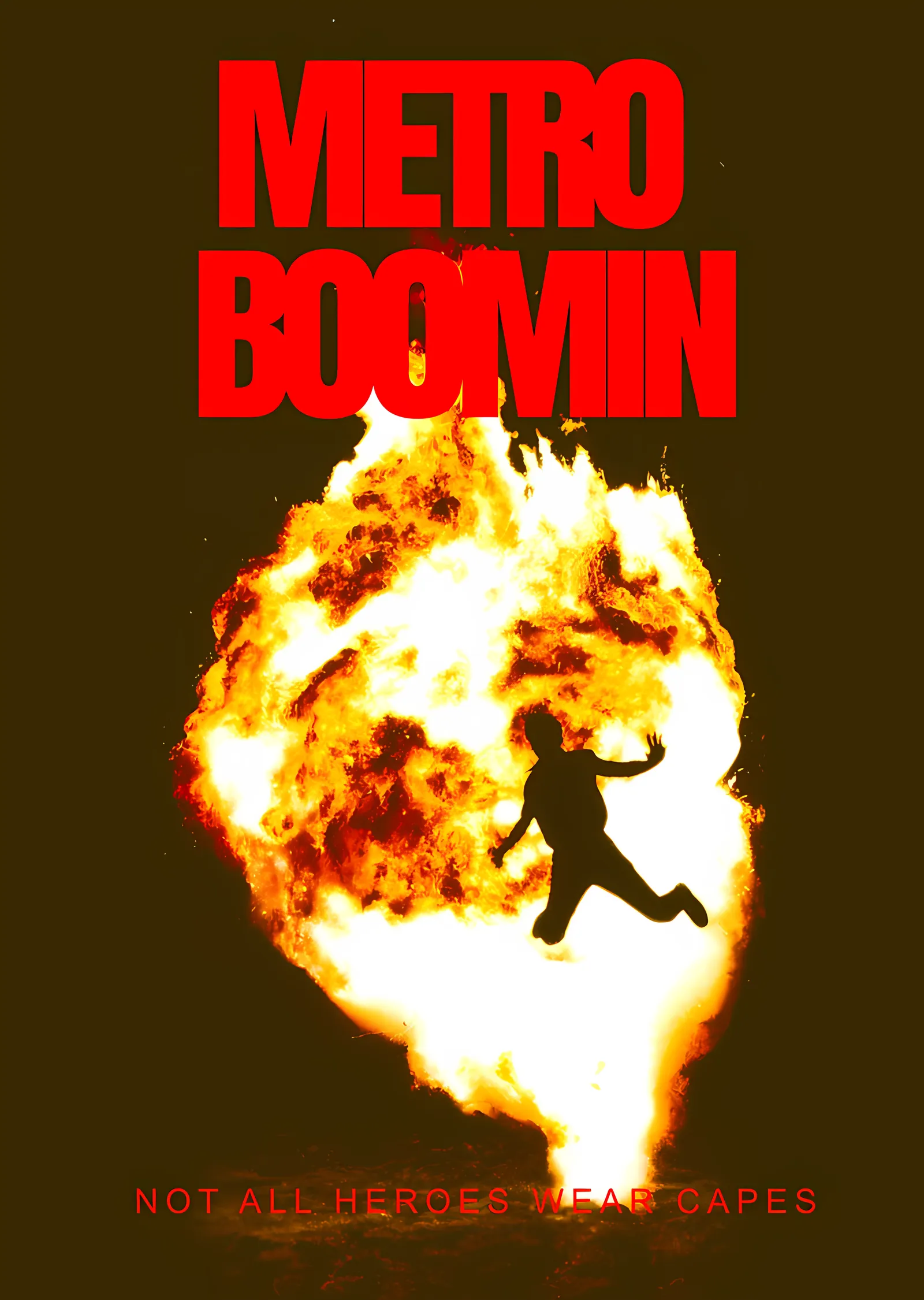 Metro Boomin - Alevin İçinde Silüet metal tablo
