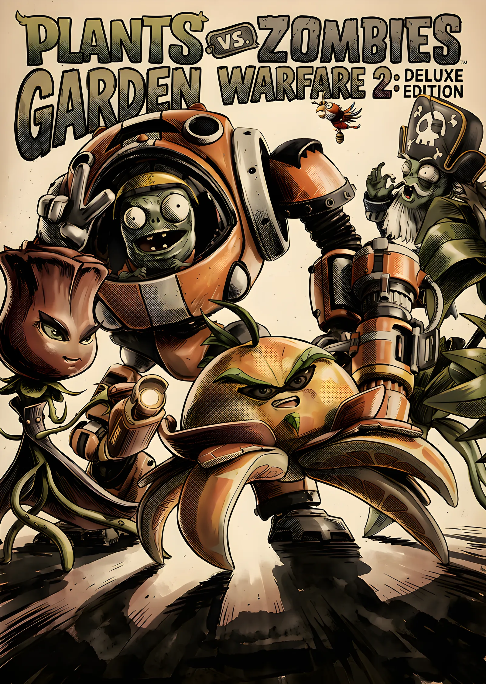 Plants vs Zombies Garden Warfare 2 metal tablo