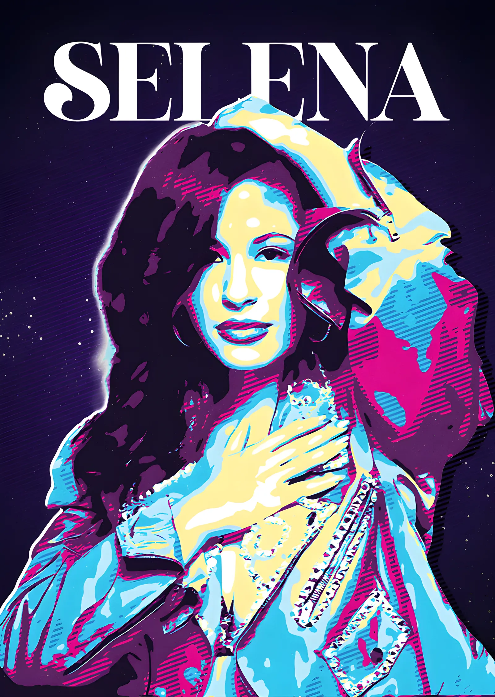Selena - Pop Art Portre metal tablo