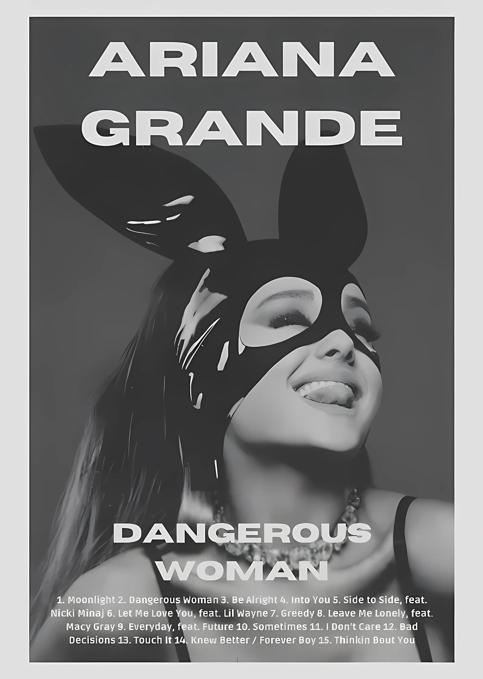 Ariana Grande - Dangerous Woman metal tablo