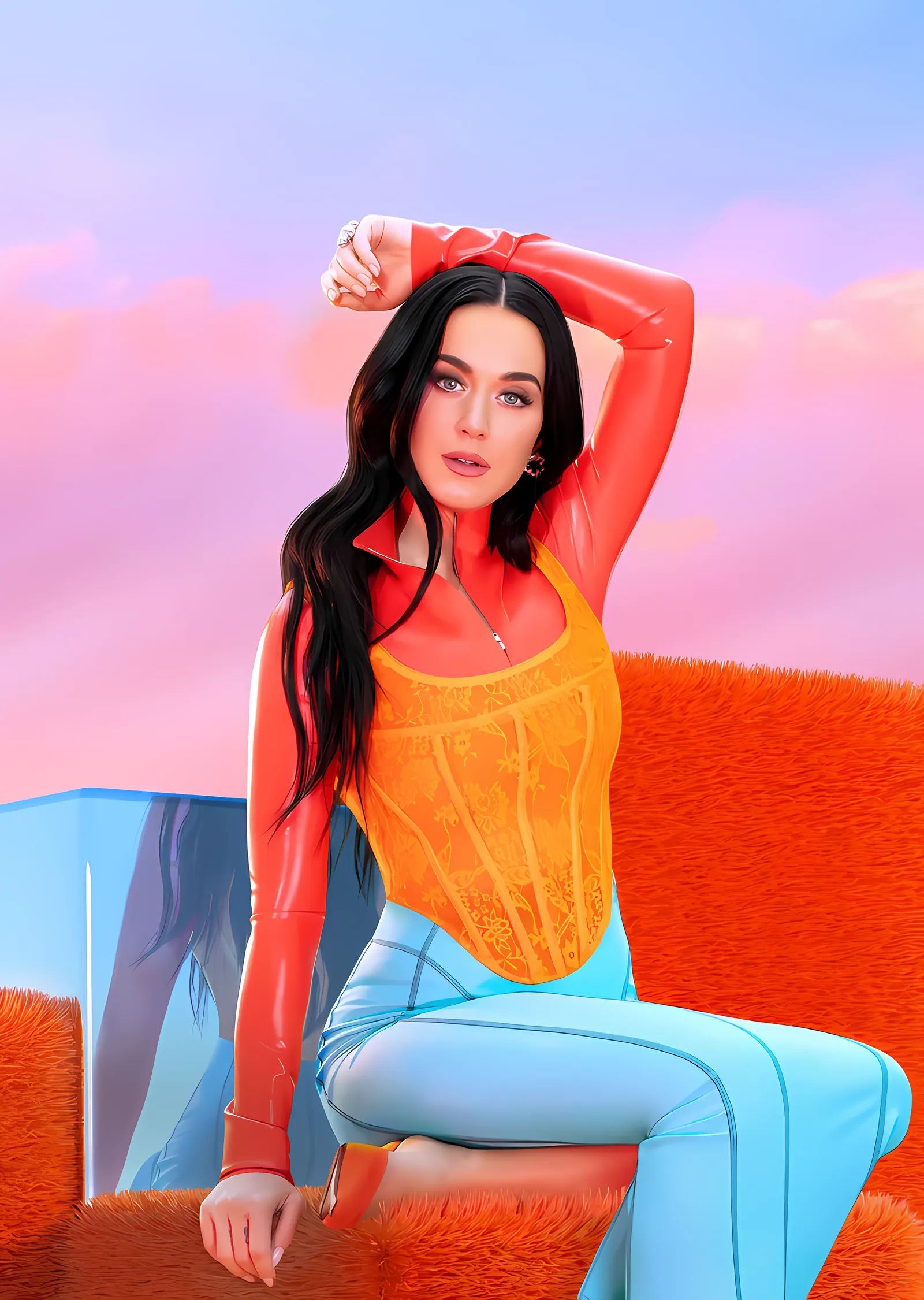 Katy Perry: Turuncu Korse metal tablo