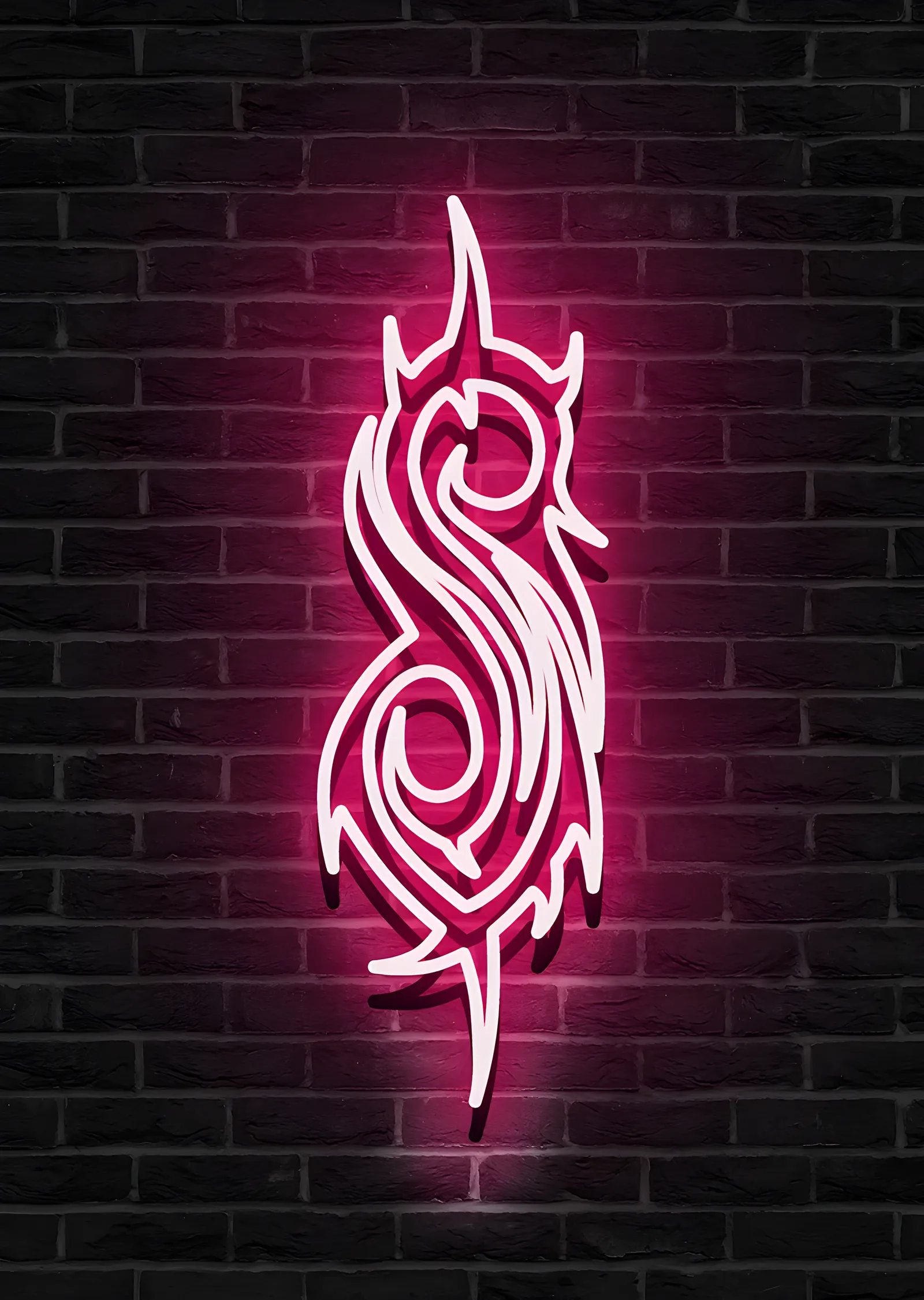 Slipknot - Neon Amblem metal tablo
