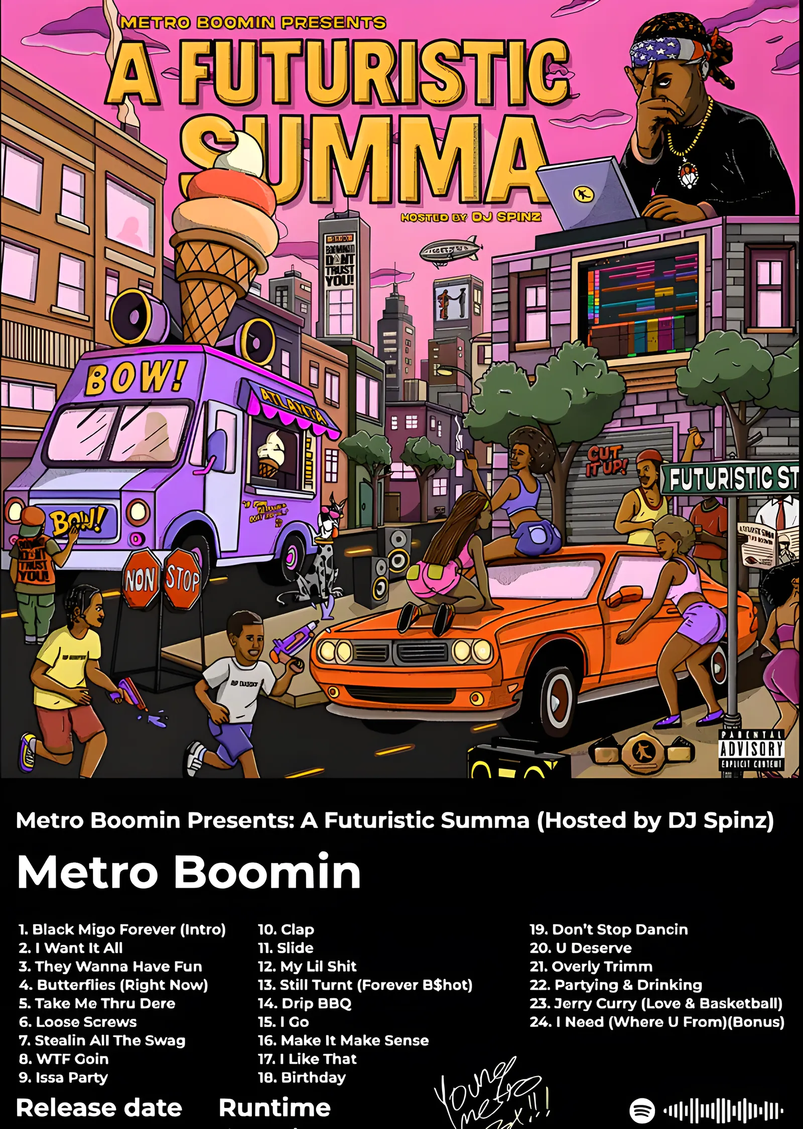 Metro Boomin - A Futuristic Summa Künyesi metal tablo