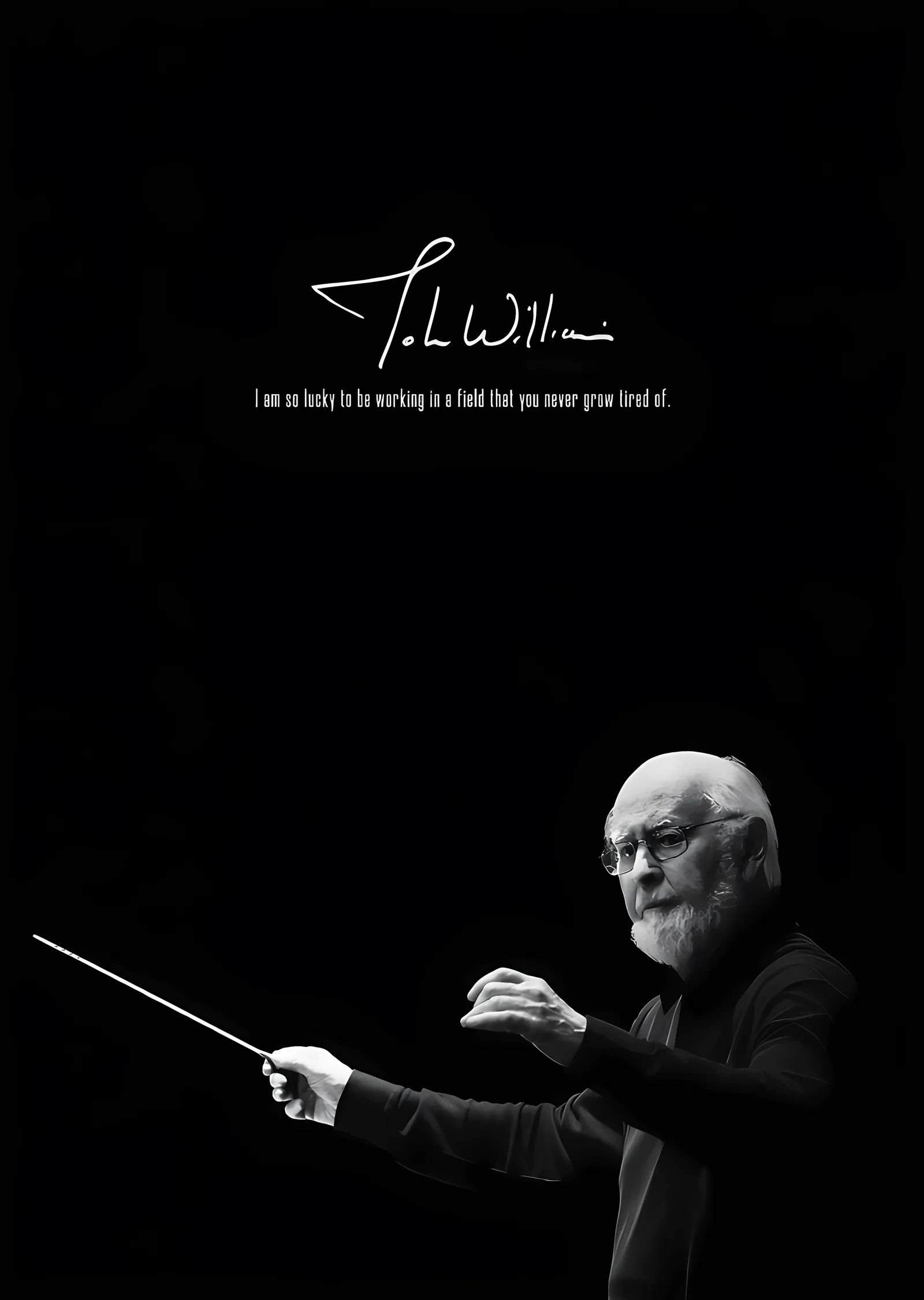 John Williams - Orkestra Şefi metal tablo