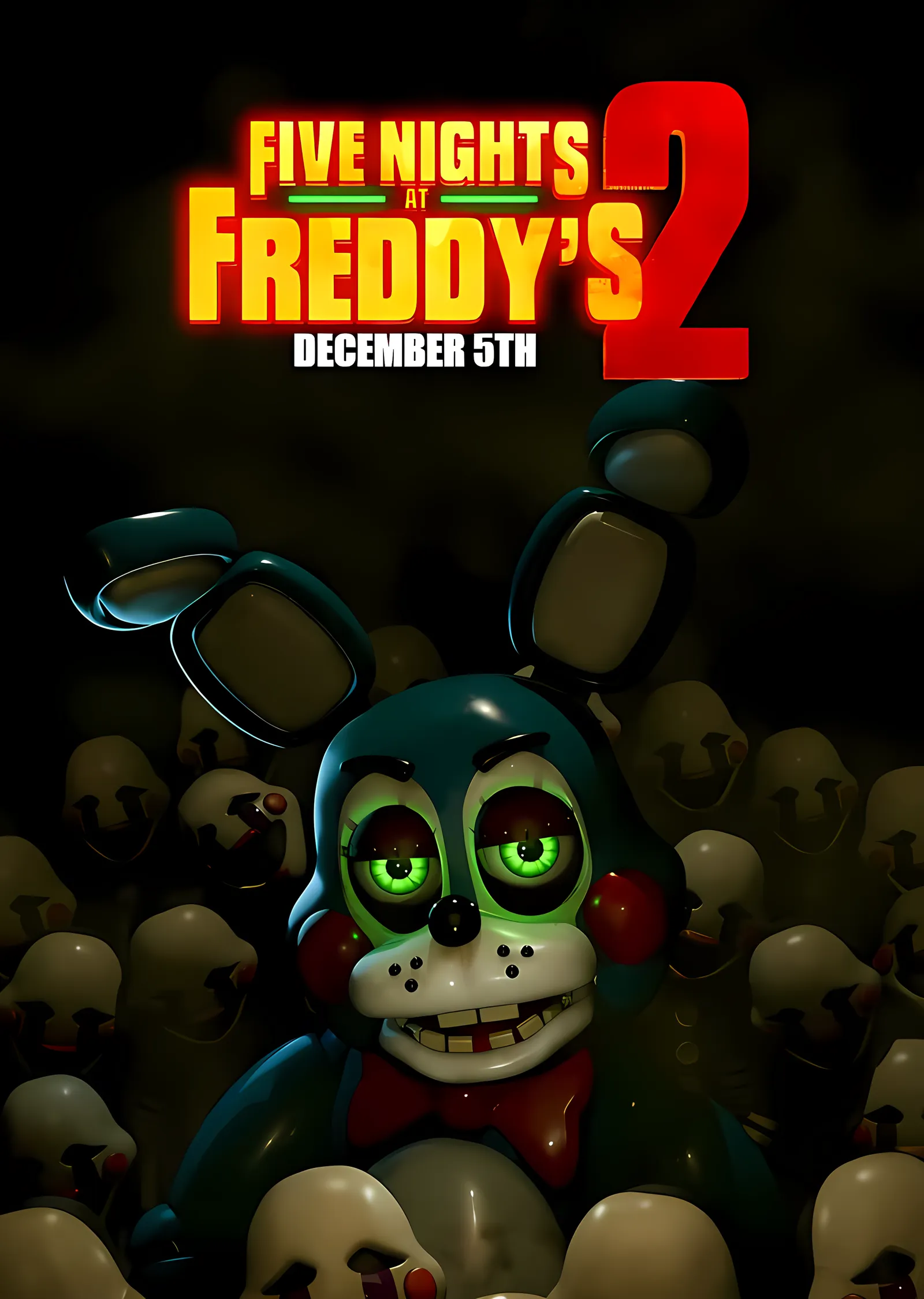 Five Nights at Freddy's 2 - Toy Bonnie Afişi metal tablo