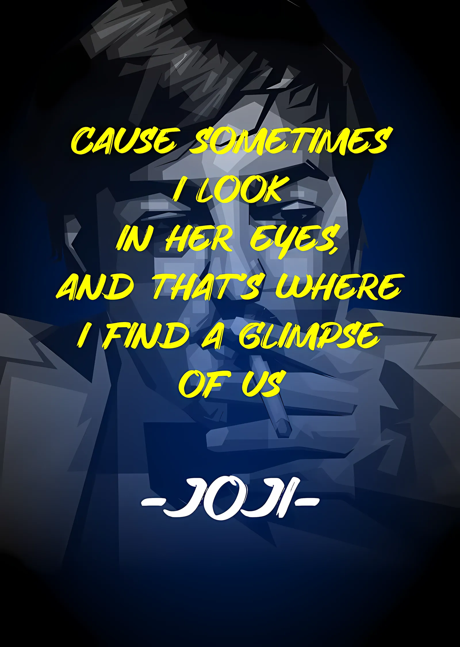 Joji - Glimpse of Us Dizeleri metal tablo
