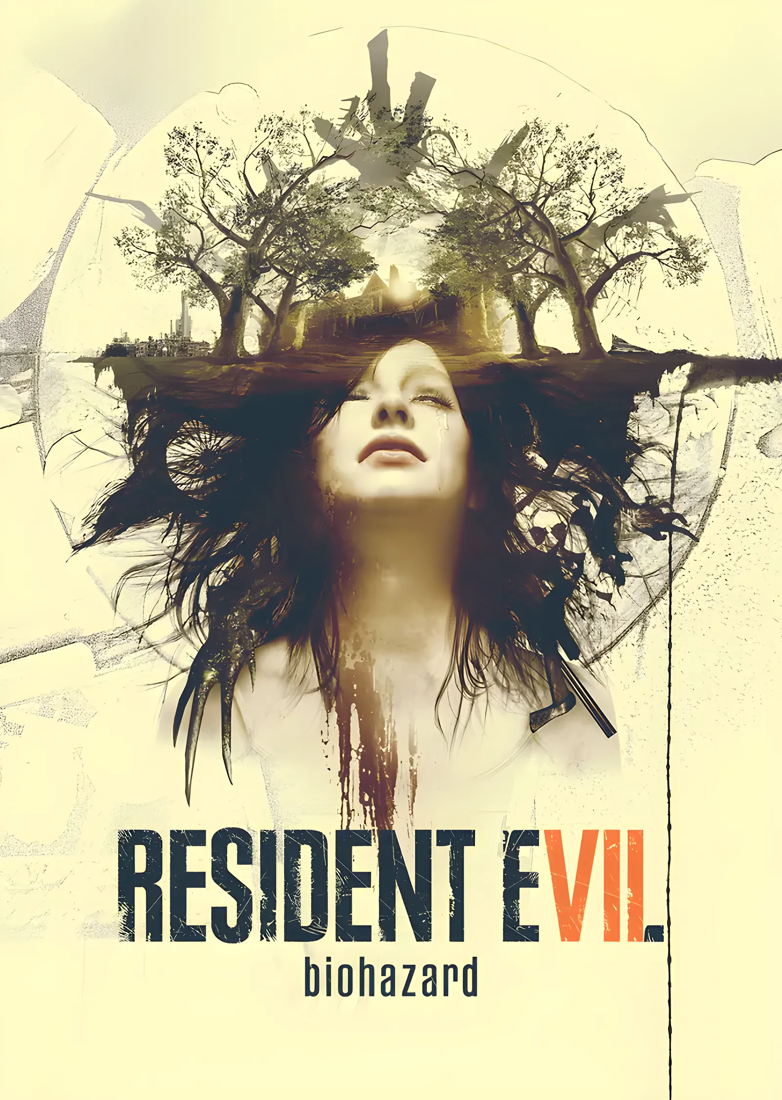 Resident Evil 7 - Biohazard metal tablo