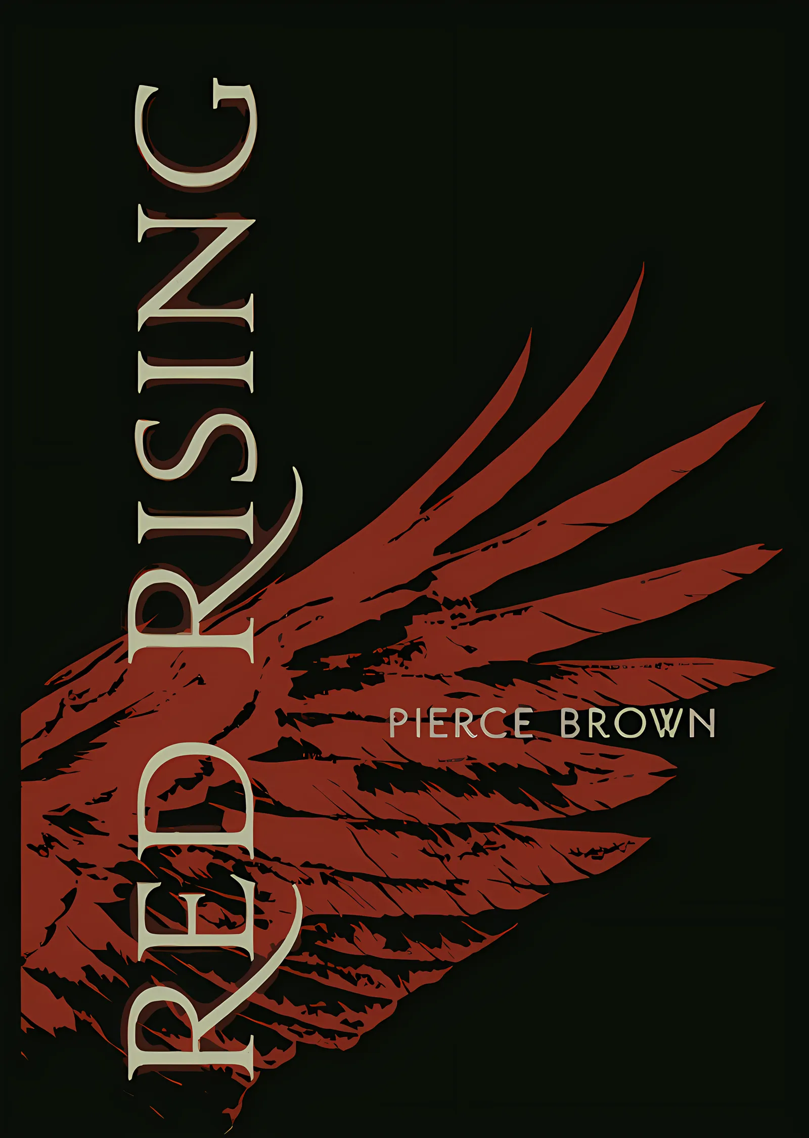 Red Rising - Dikey Tipografi metal tablo