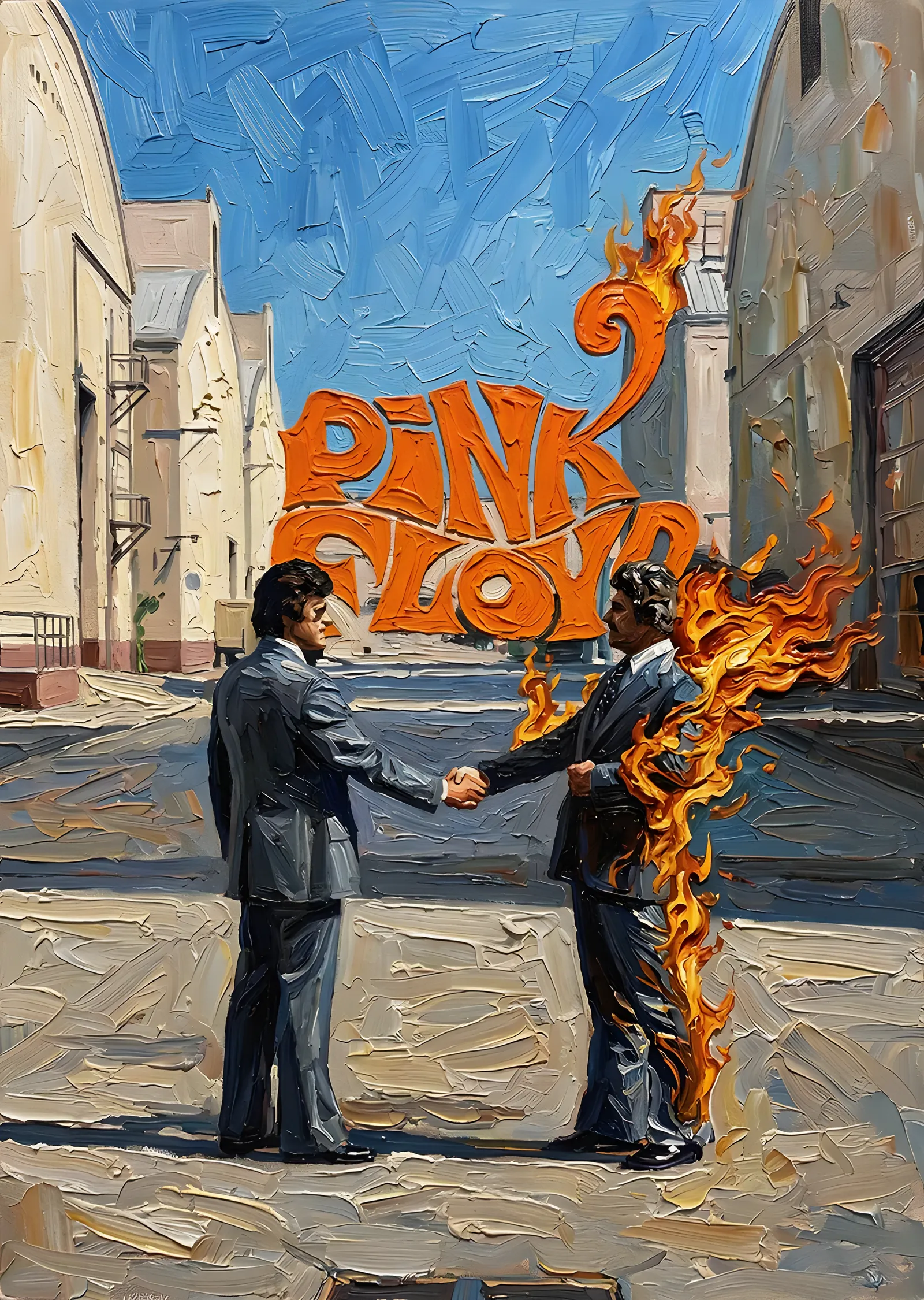 Pink Floyd - Wish You Were Here metal tablo