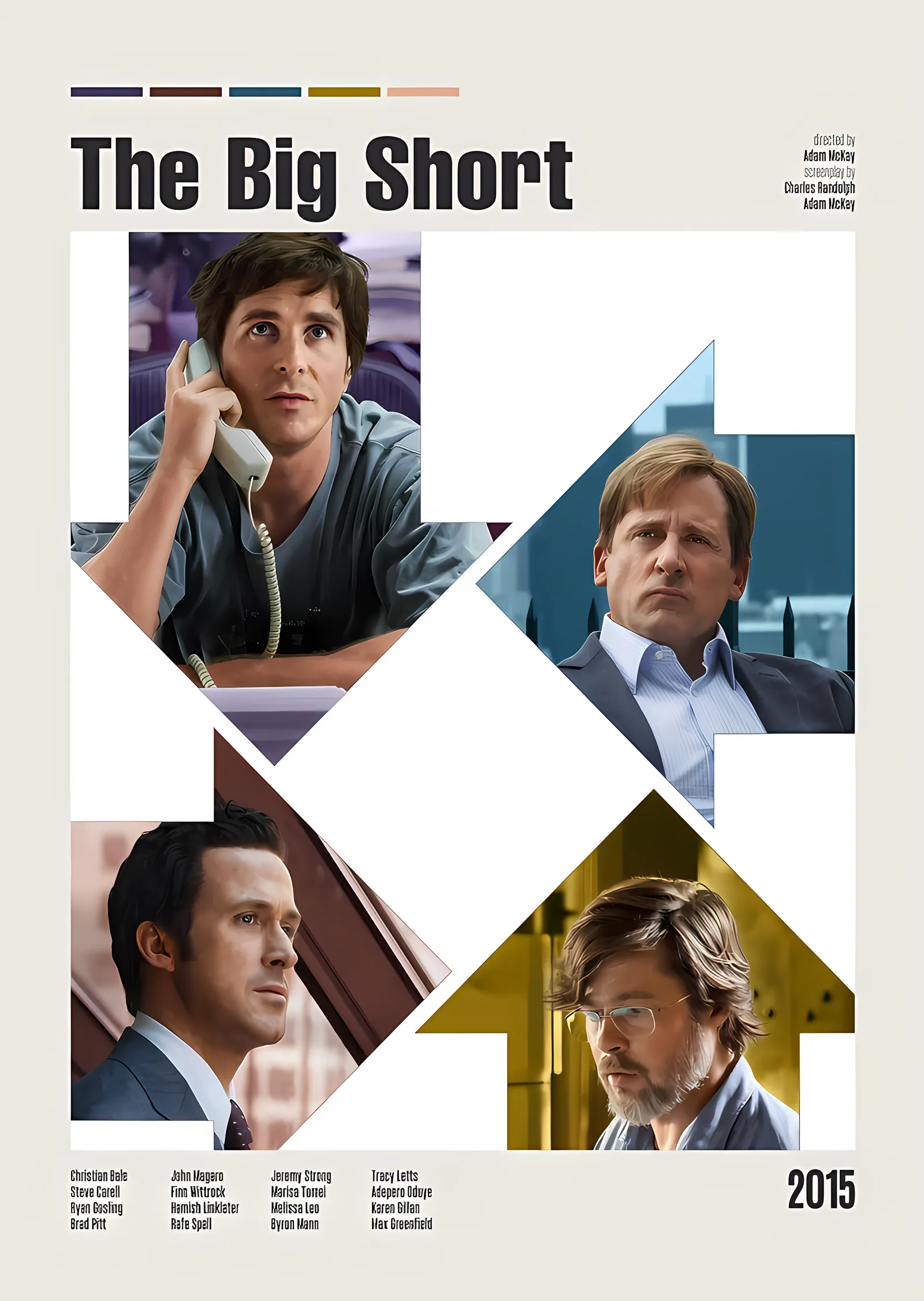 The Big Short - Çöküşü Görenler metal tablo