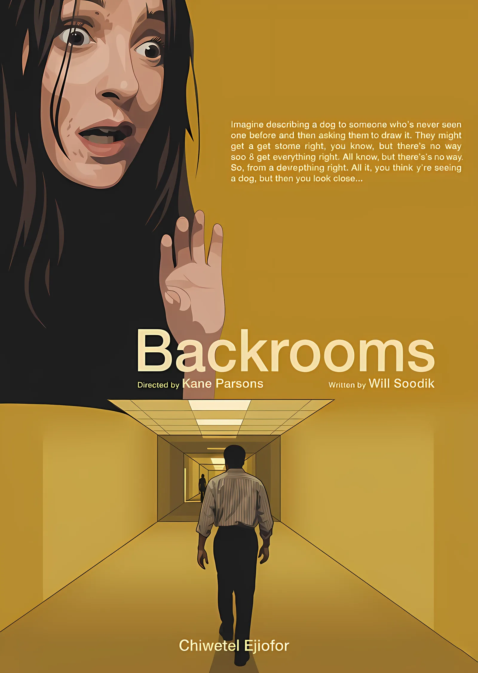 Backrooms - Korku ve Sonsuz Koridor metal tablo