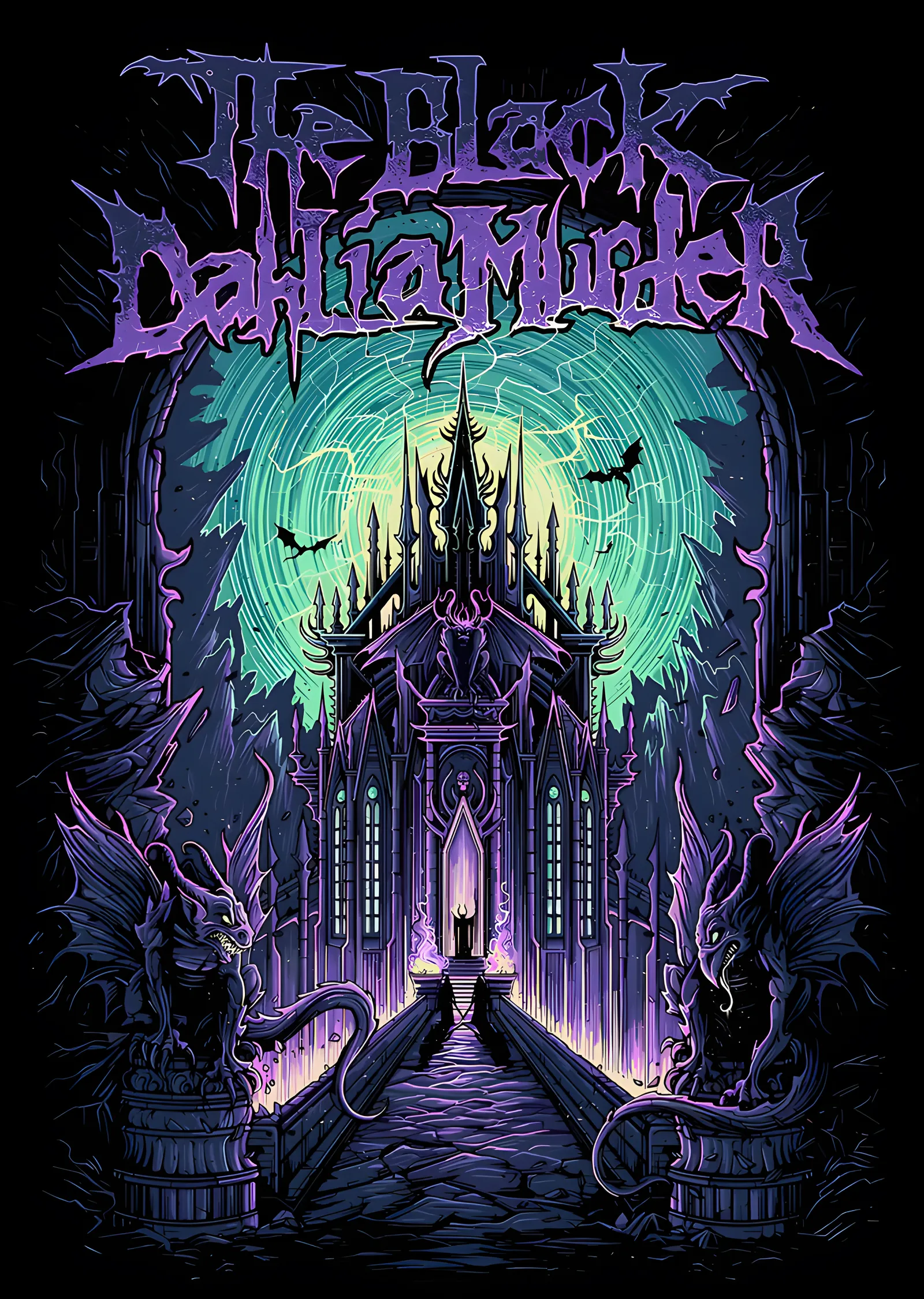 The Black Dahlia Murder - Gotik Katedral metal tablo