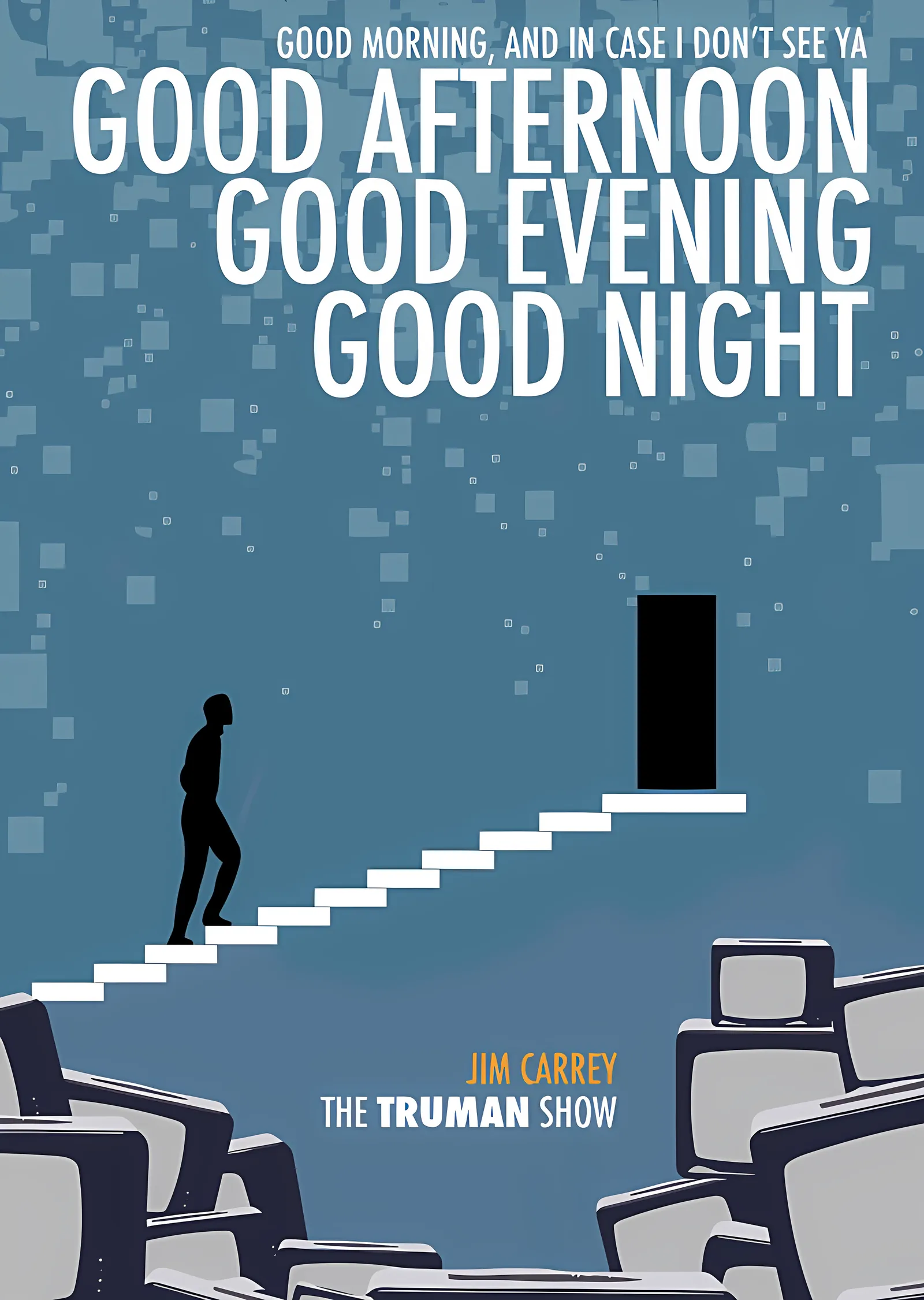 The Truman Show - Good Afternoon Good Evening Good Night metal tablo