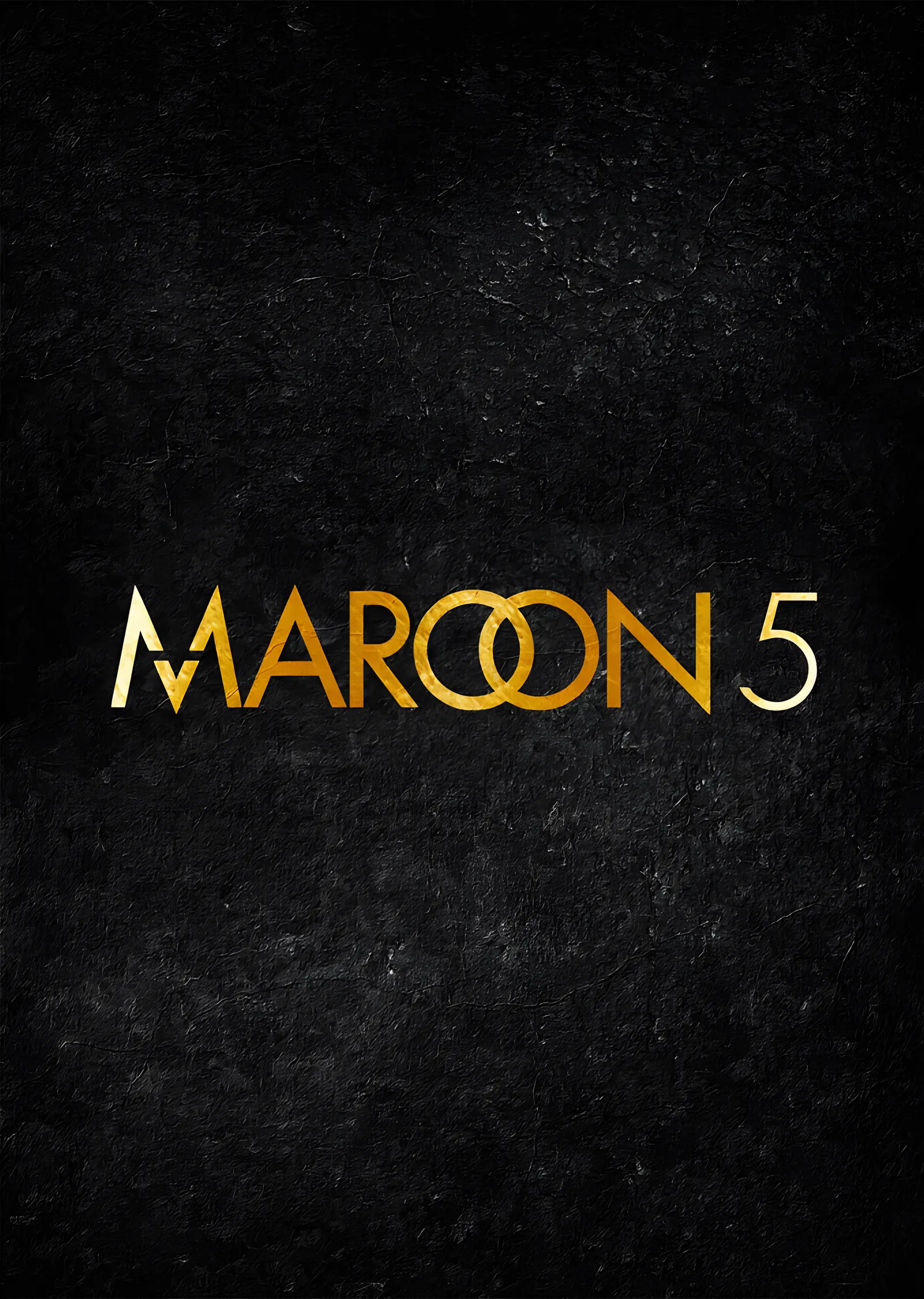 Maroon 5 - Altın Logo metal tablo