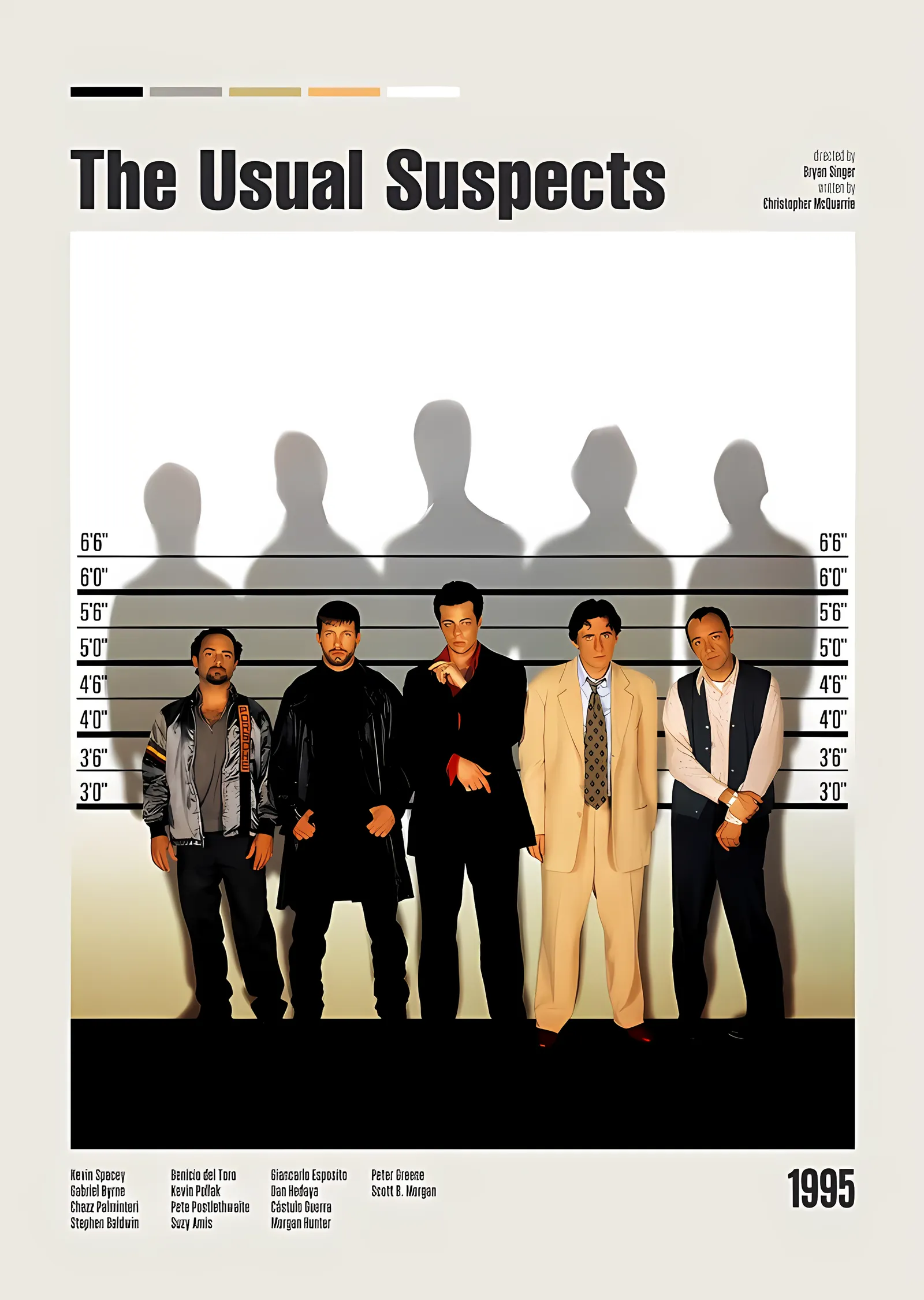 The Usual Suspects - Teşhis Sırası metal tablo