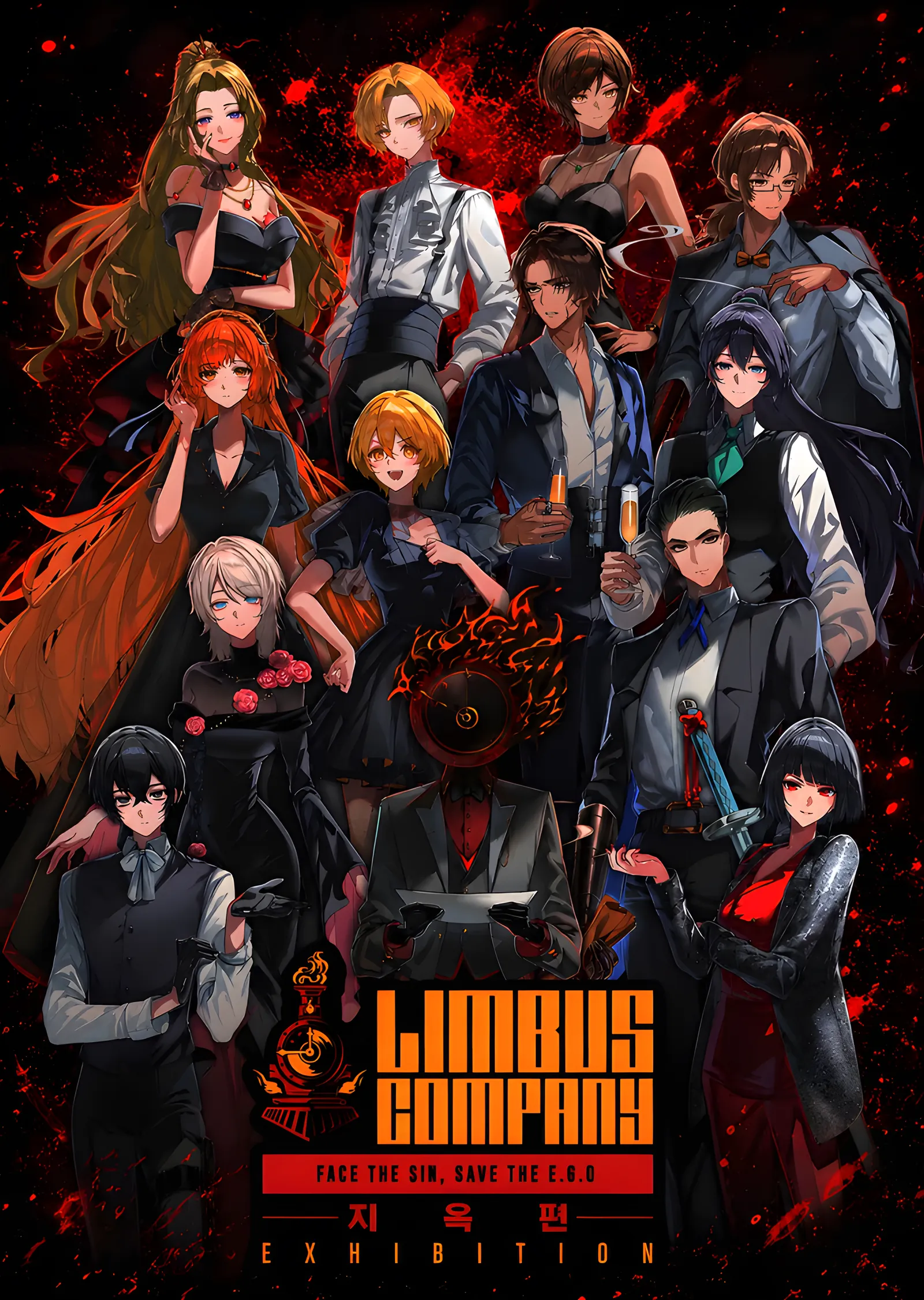 Limbus Company - Ekip Afişi metal tablo