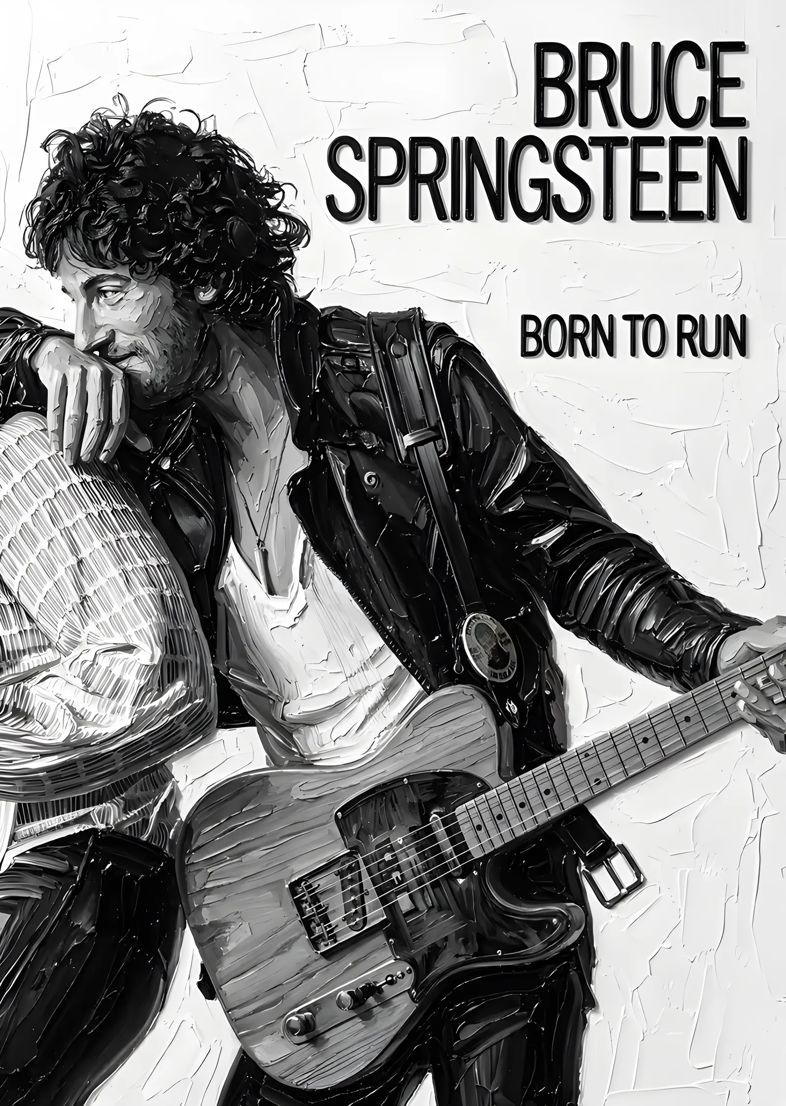 Bruce Springsteen - Born to Run metal tablo