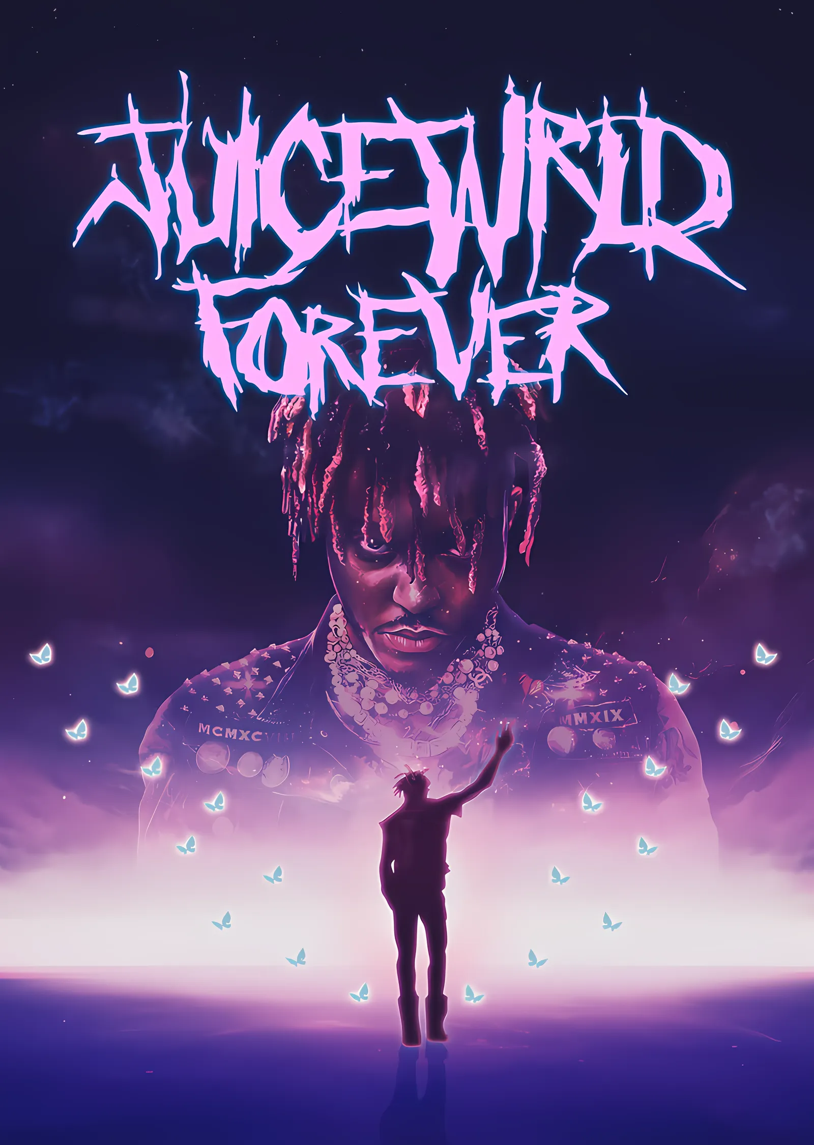 Juice WRLD - Pembe Ufukta Forever metal tablo
