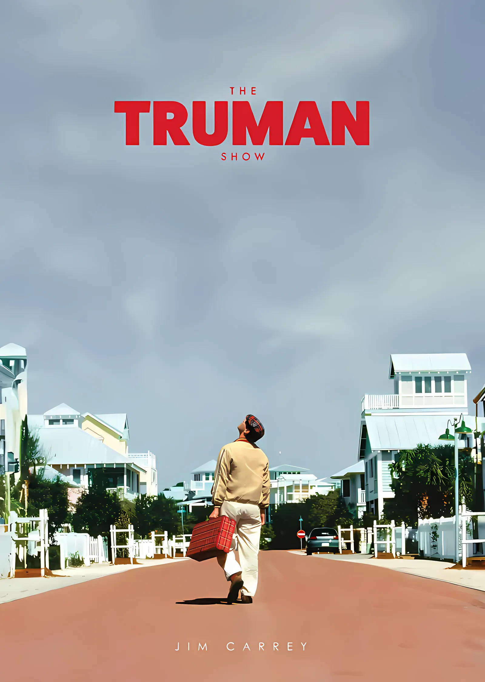 The Truman Show - Seahaven Sokağı metal tablo