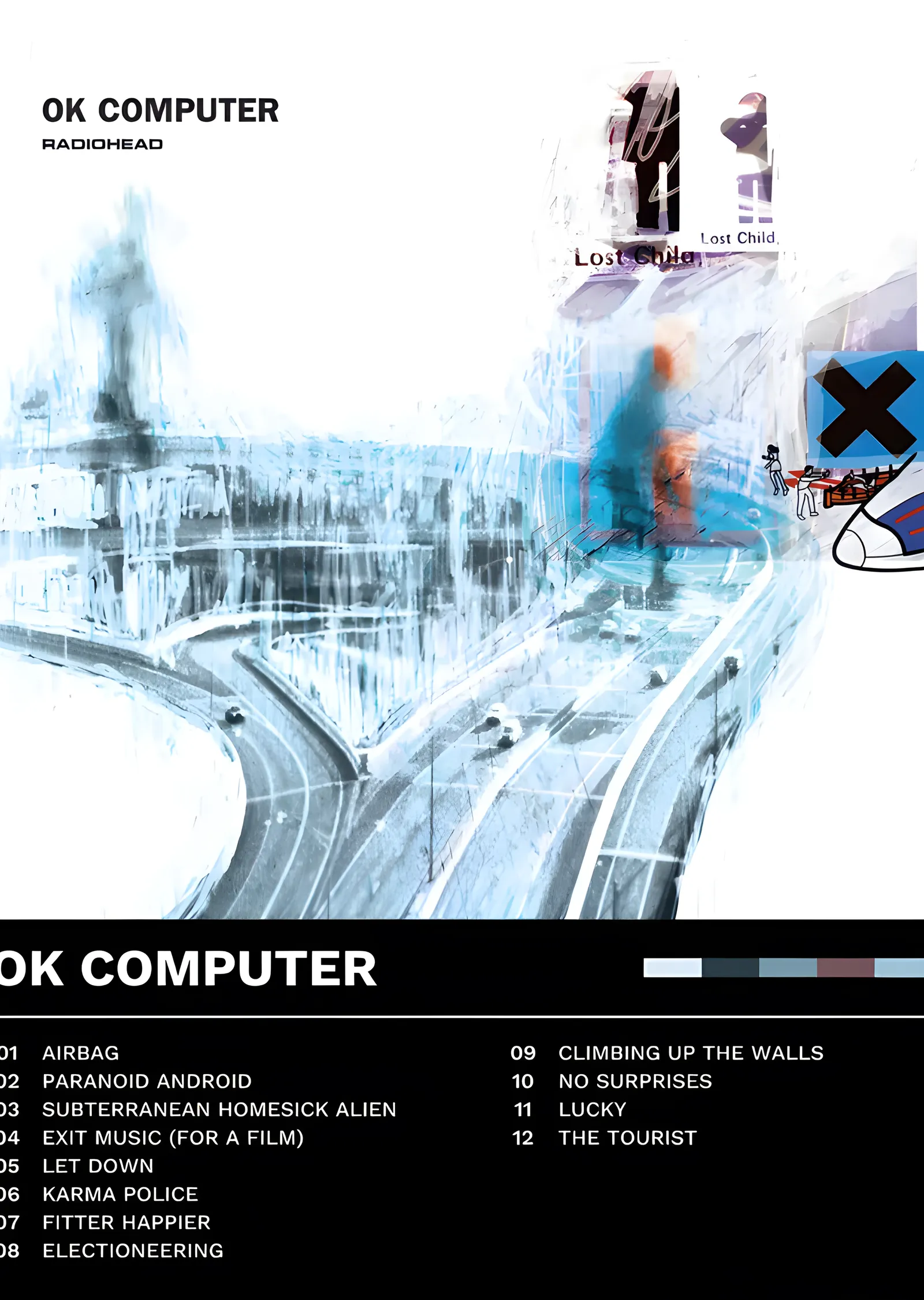 Radiohead - OK Computer Künyesi metal tablo
